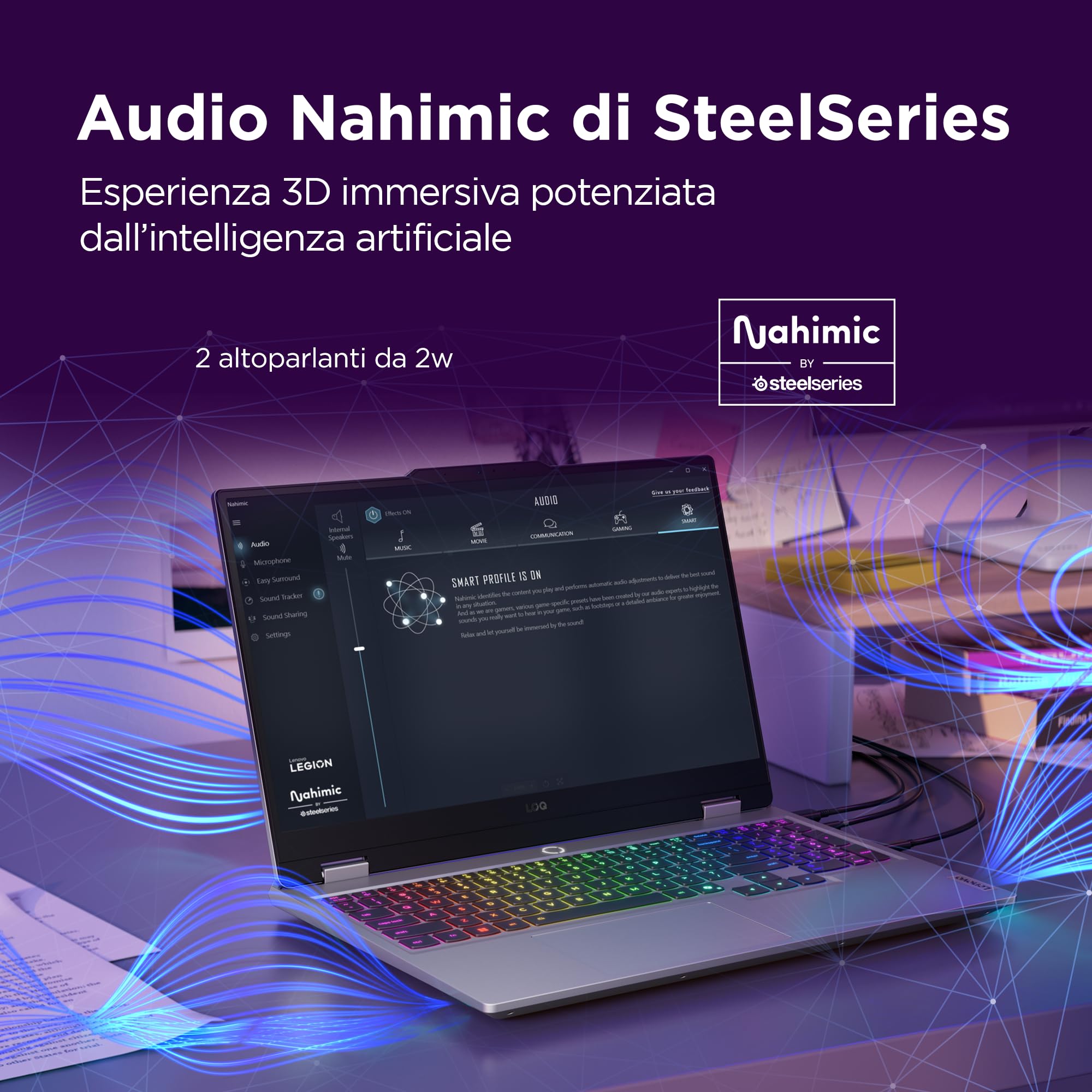 Lenovo LOQ 15" Notebook Gaming, NVIDIA GeForce RTX 5070 8GB GDDR7, Intel Core i7-13650HX, RAM 32GB, 1TB SSD, Schermo 15.6" FHD (1920x1080) 144Hz, Windows 11 Home, Tastiera Retroilluminata - Luna Grey