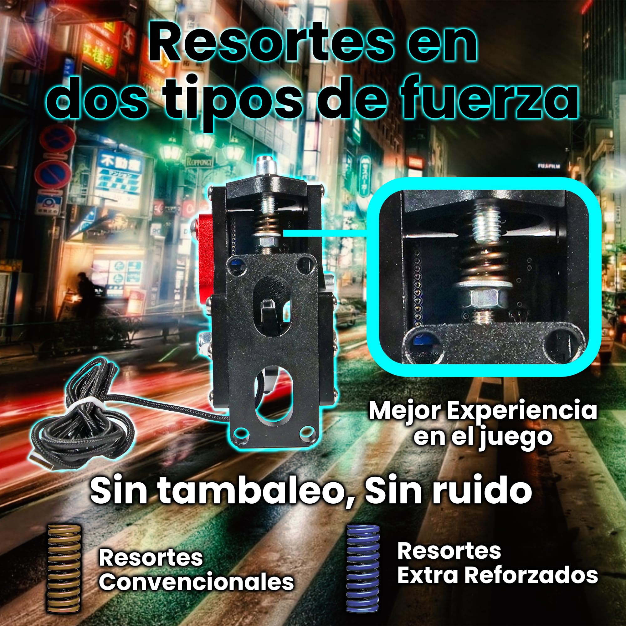 Freno de Mano PC 64 bits Máxima experiencia Sim racing, Compatible para Volante G27 / G29 G920 o Thrustmaster T300 T500 T248 T128 T80, Fanatec., Color Negro (Sólo para PC, no para Xbox y PS4 / PS5)