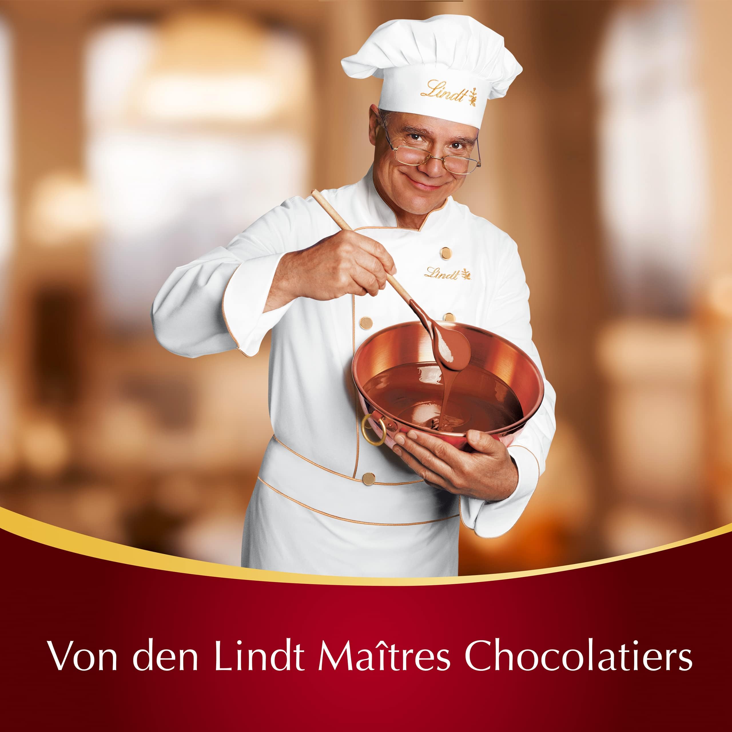 Lindt LINDOR Schokoladen Kugeln Double Chocolate | 1 kg Beutel, wiederverschließbar | ca. 80 Milch-Schokolade mit dunkler, zartschmelzenden Füllung | Großpackung, Pralinen-Geschenk