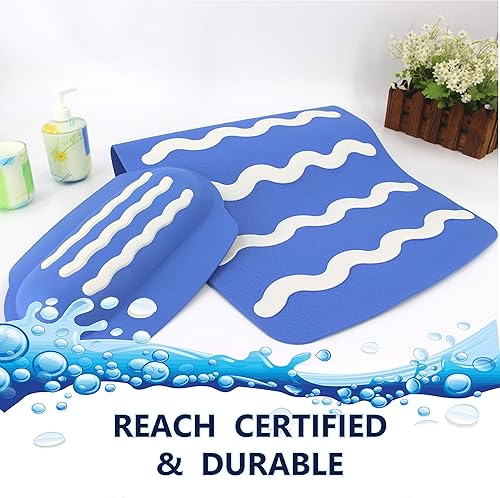 Miniatura 8 de Reposacabezas de baño antideslizante patentado, almohada, ecológico, sin PVC, combinación de colores, lavable a máquina, cómodo, suave, con potentes