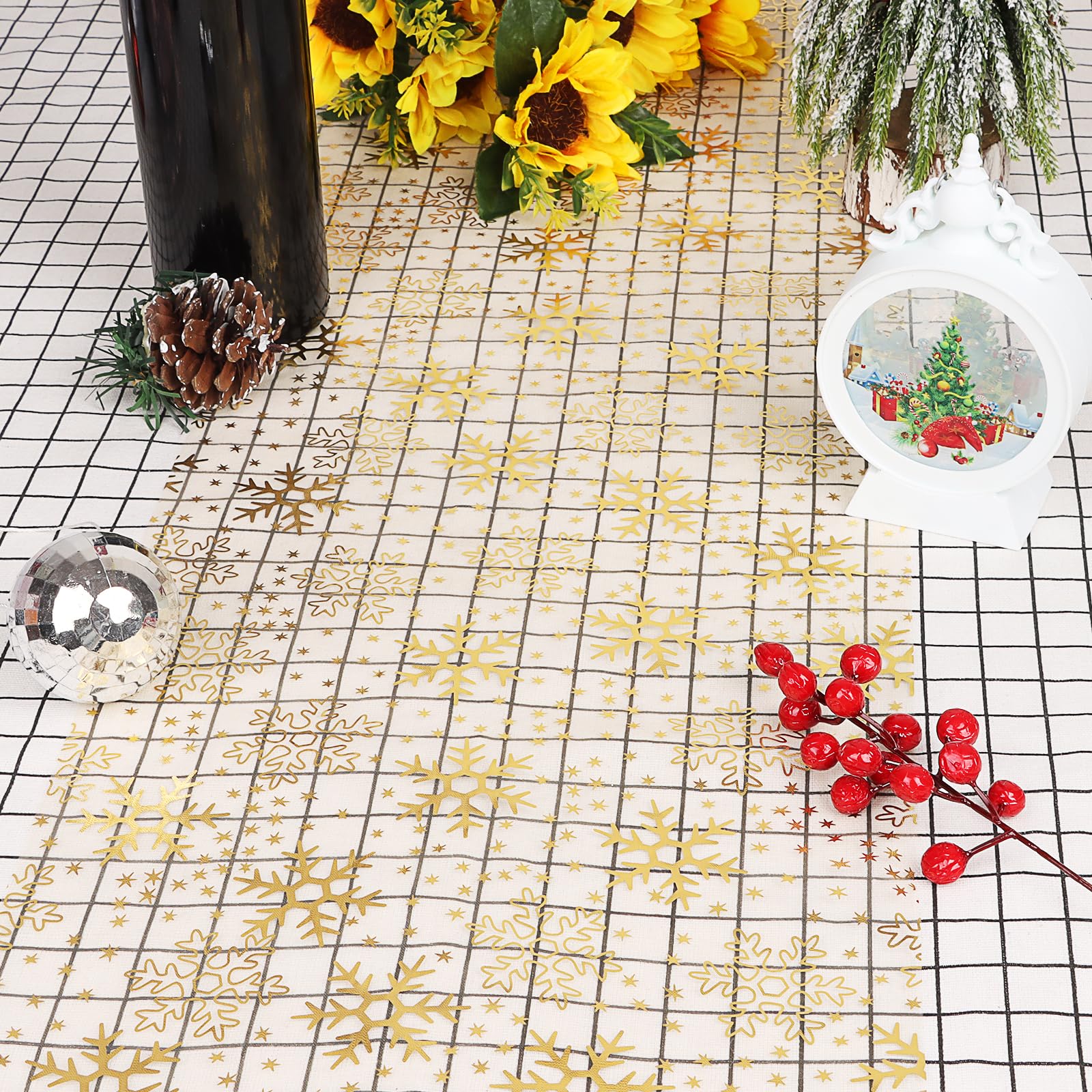 DERAYEE 10 Yards Christmas Table Runner - Image 3