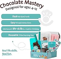 Vista 3 de Tovla Jr. Kit de fabricación de chocolate real para niños Aprende a cocinar con herramientas reales Set de regalo educativo STEM a partir de 4