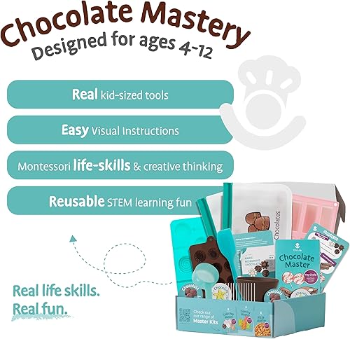 Miniatura 3 de Tovla Jr. Kit de fabricación de chocolate real para niños  Aprende a cocinar con herramientas reales  Set de regalo educativo STEM a partir de 4