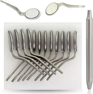 MIR#5DS/12 Dental Mouth Mirror Double Sided Cone Socket #5 Front Surface 12 Pcs with Mirror Handel #5 Dental Instruments DN-2468