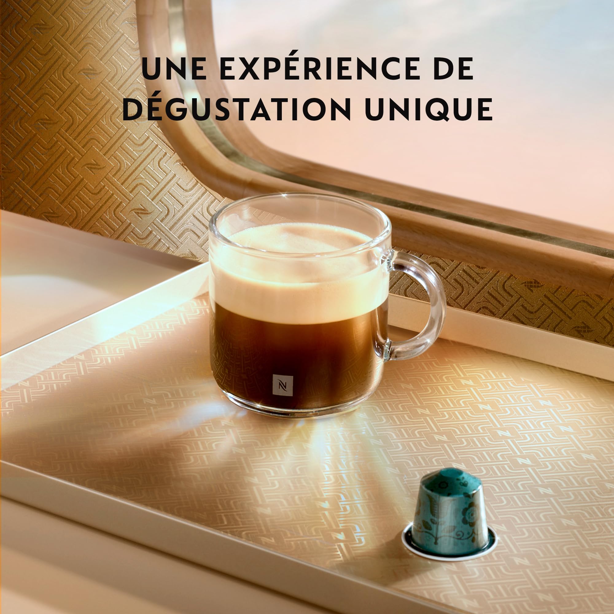 Nespresso Machine à café Inissia noir Delonghi Original - Bundle Top Sélection Ispirazione 100 Capsules