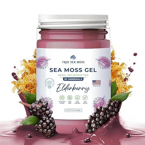 TrueSeaMoss Wildcraft - Gel de musgo marino irlandés nutritivo orgánico crudo rico en minerales proteínas y vitaminas suplemento antioxidante para disponible en Yaxa Colombia