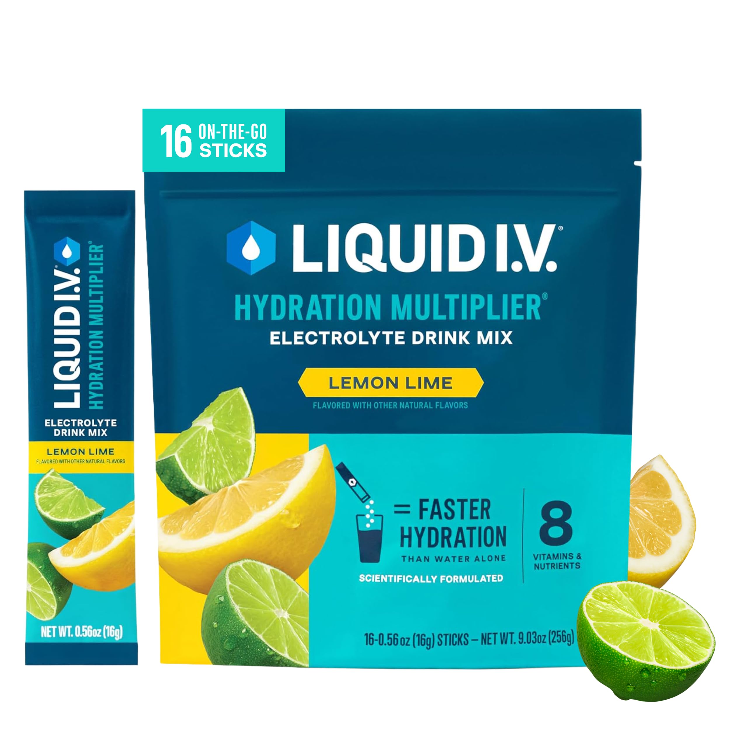 Liquid I.V. Hydration Electrolytes Lemon Lime