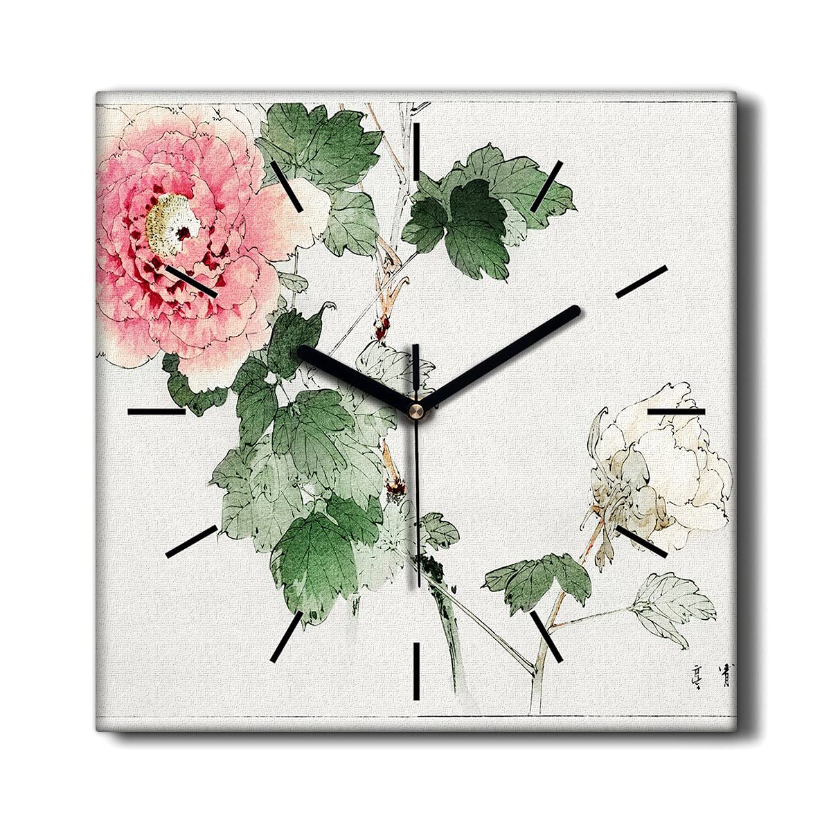 Horloge murale sans tic-tac 30x30 cm Coloray pour retrouver le calme dans le salon