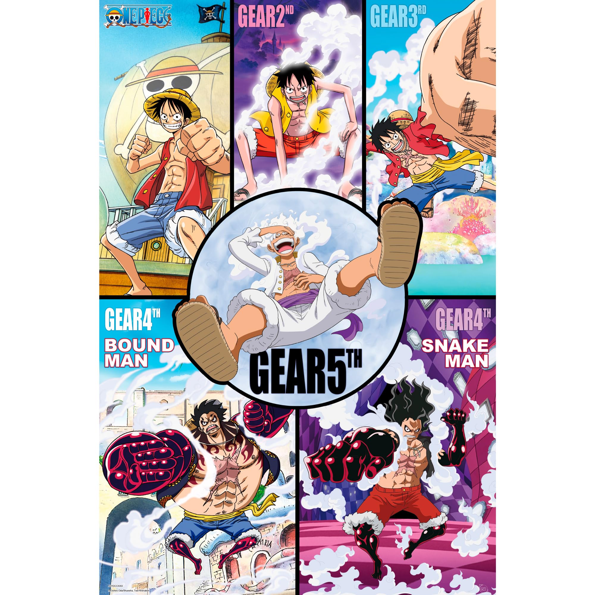 Amazon.co.jp: GB eye ワンピース ギア 歴史 アニメ ポスター 91.4