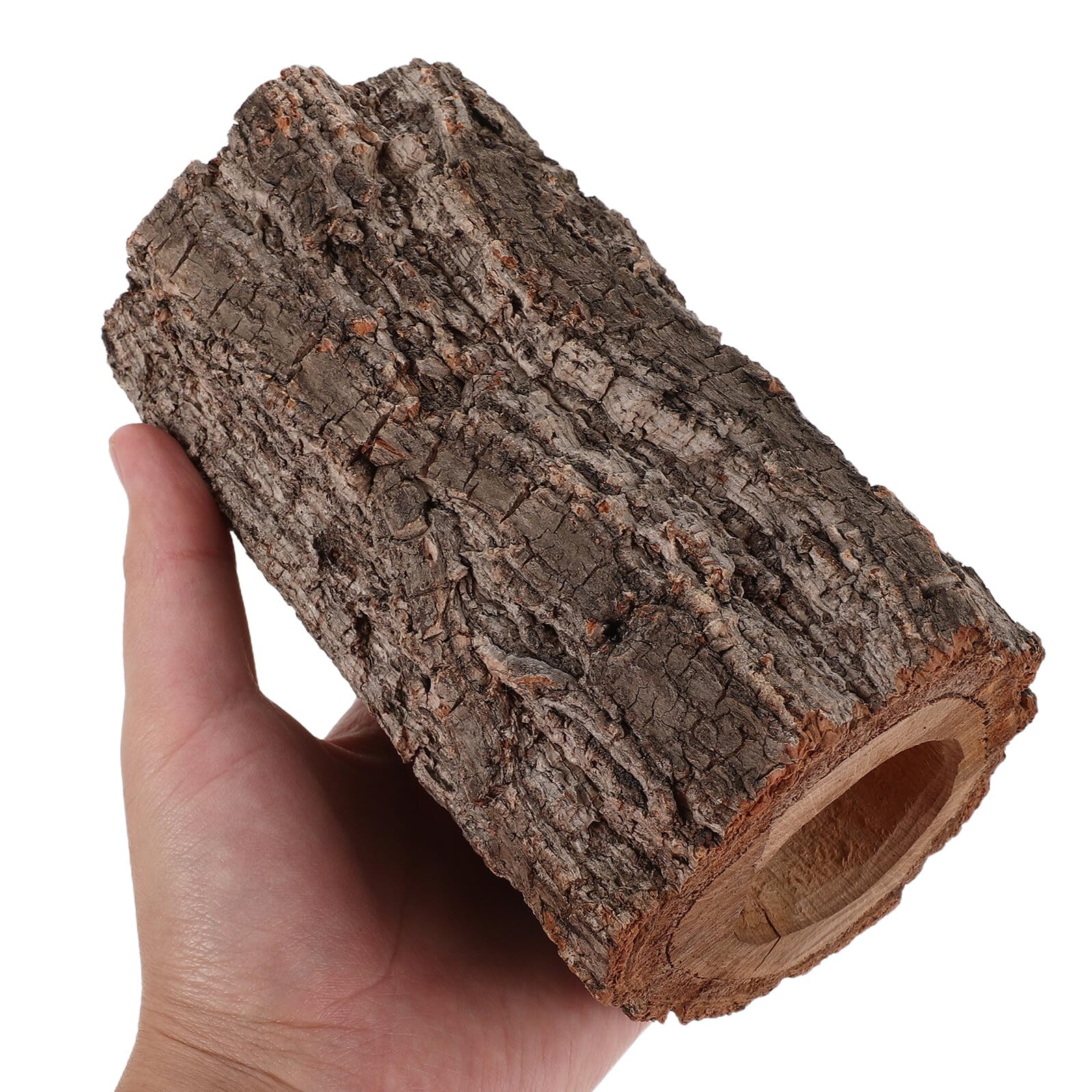 Escondite de Tortugas Tronco de Árbol Hueco de Madera Marrón