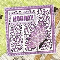 Vista 3 de Troqueles de borde estampado para hacer tarjetas, troqueles de corte de metal para álbumes de recortes, suministros de fabricación de tarjetas