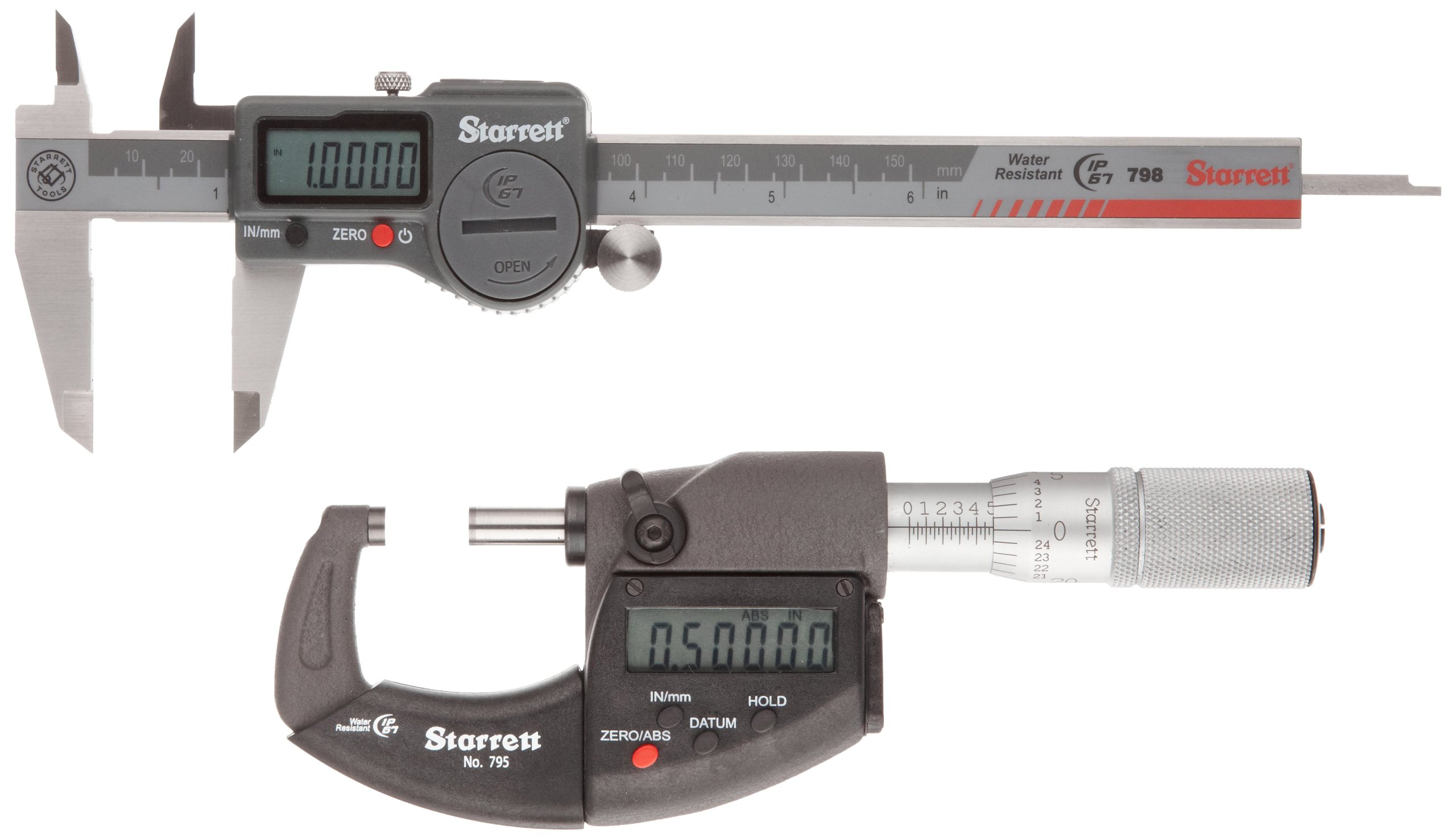 Starrett S766BZ Inch Basic Electronic Tool Set, With SPC Output