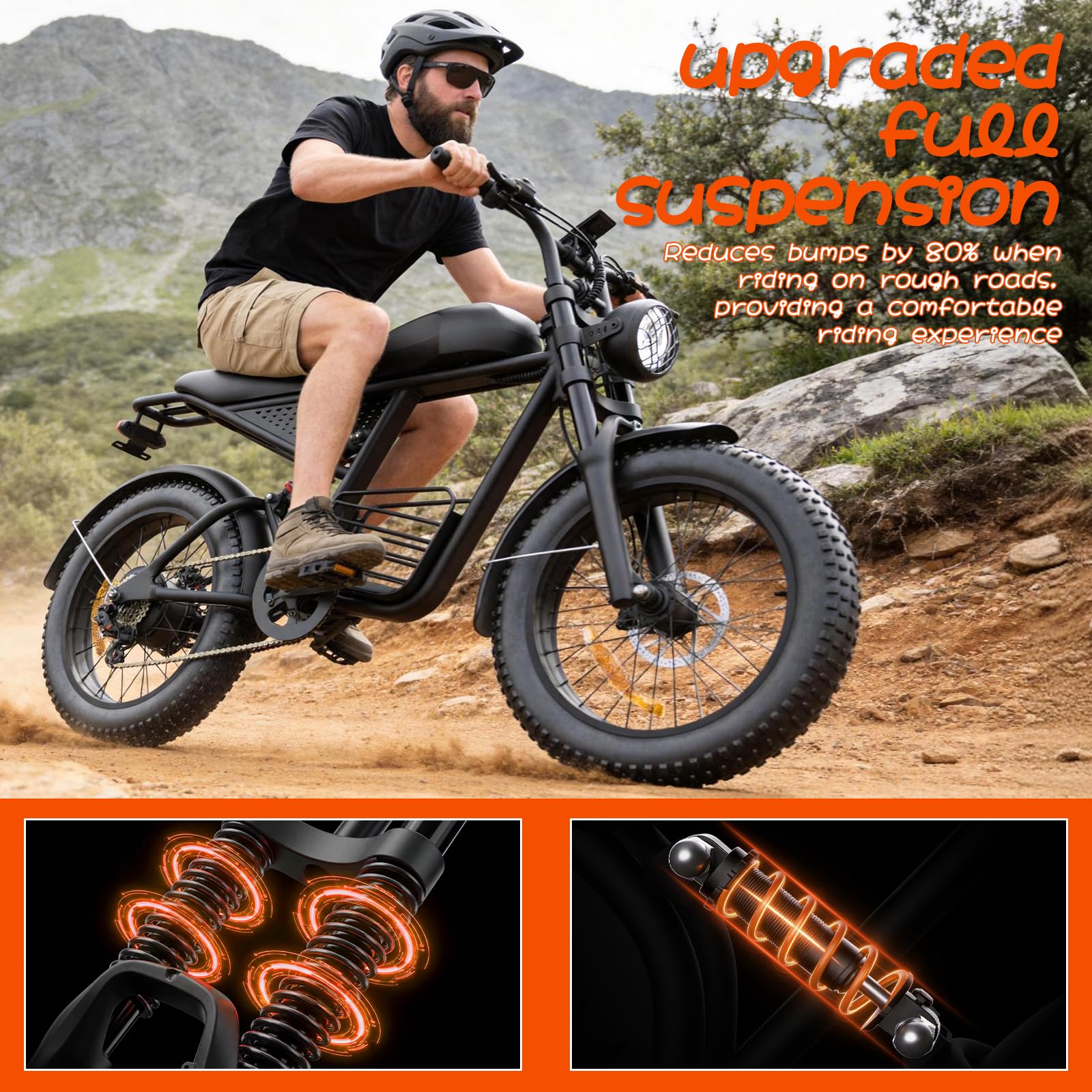Amazon.com : feifayzx Electric Bike for Adults, 48V 1500W Peak