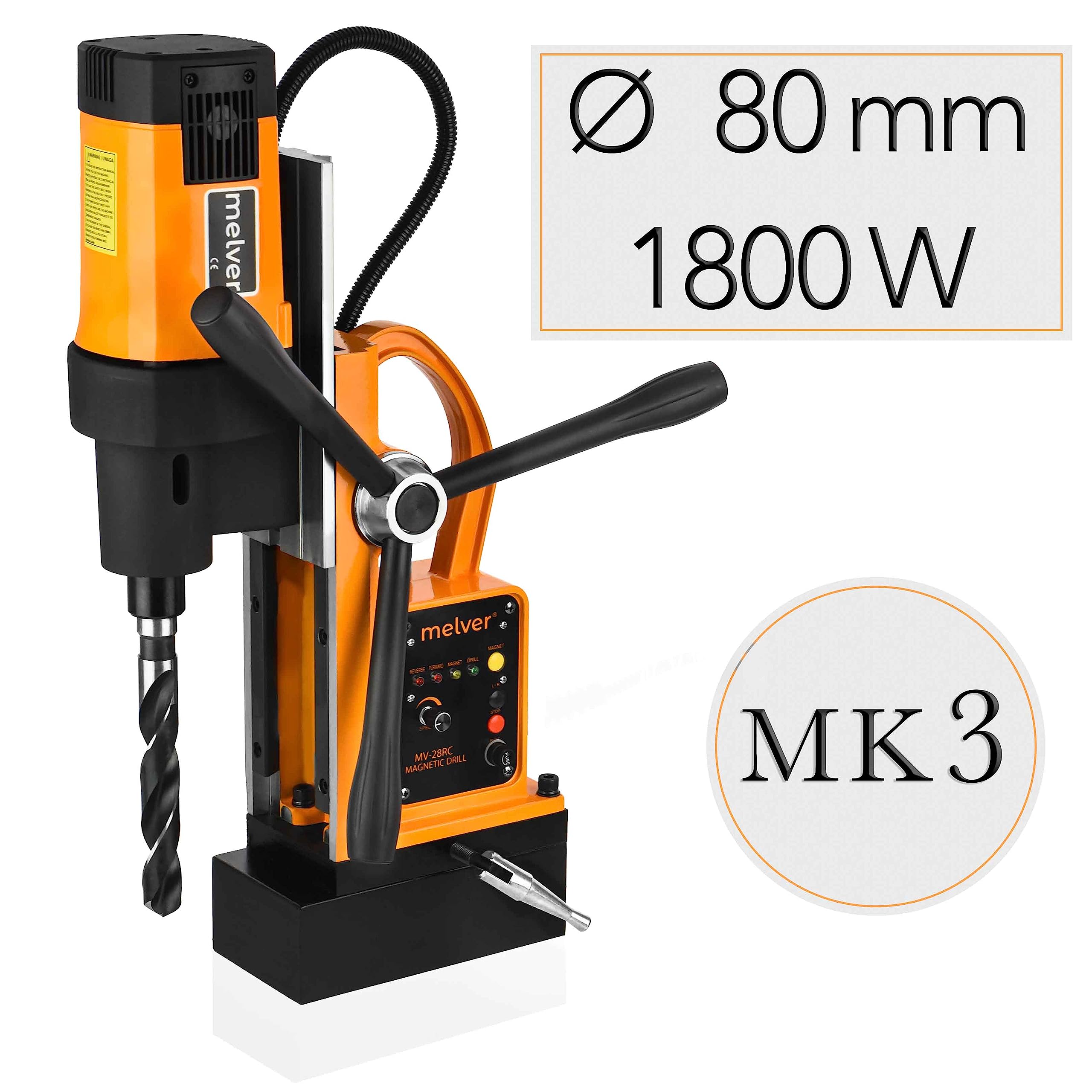 MAGNETBOHRMASCHINE GEWINDEBOHRMASCHINE MK3 FI 80 1800W (SET 3)