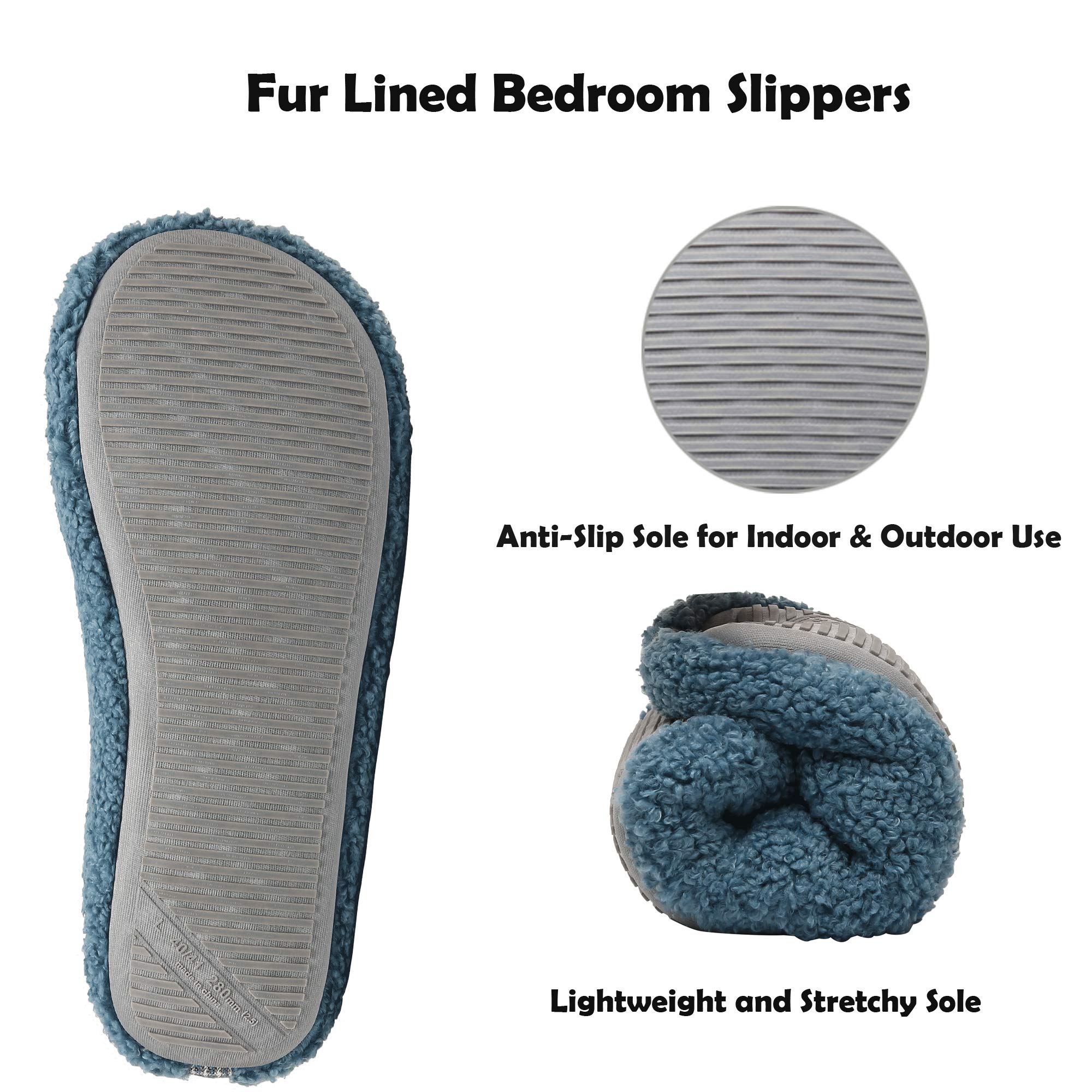 ChayChax Donna Pantofole da Casa Memory Foam Inverno Ciabatte Pantofola Interno Caldo Peluche Leggero Scarpe di Cotone