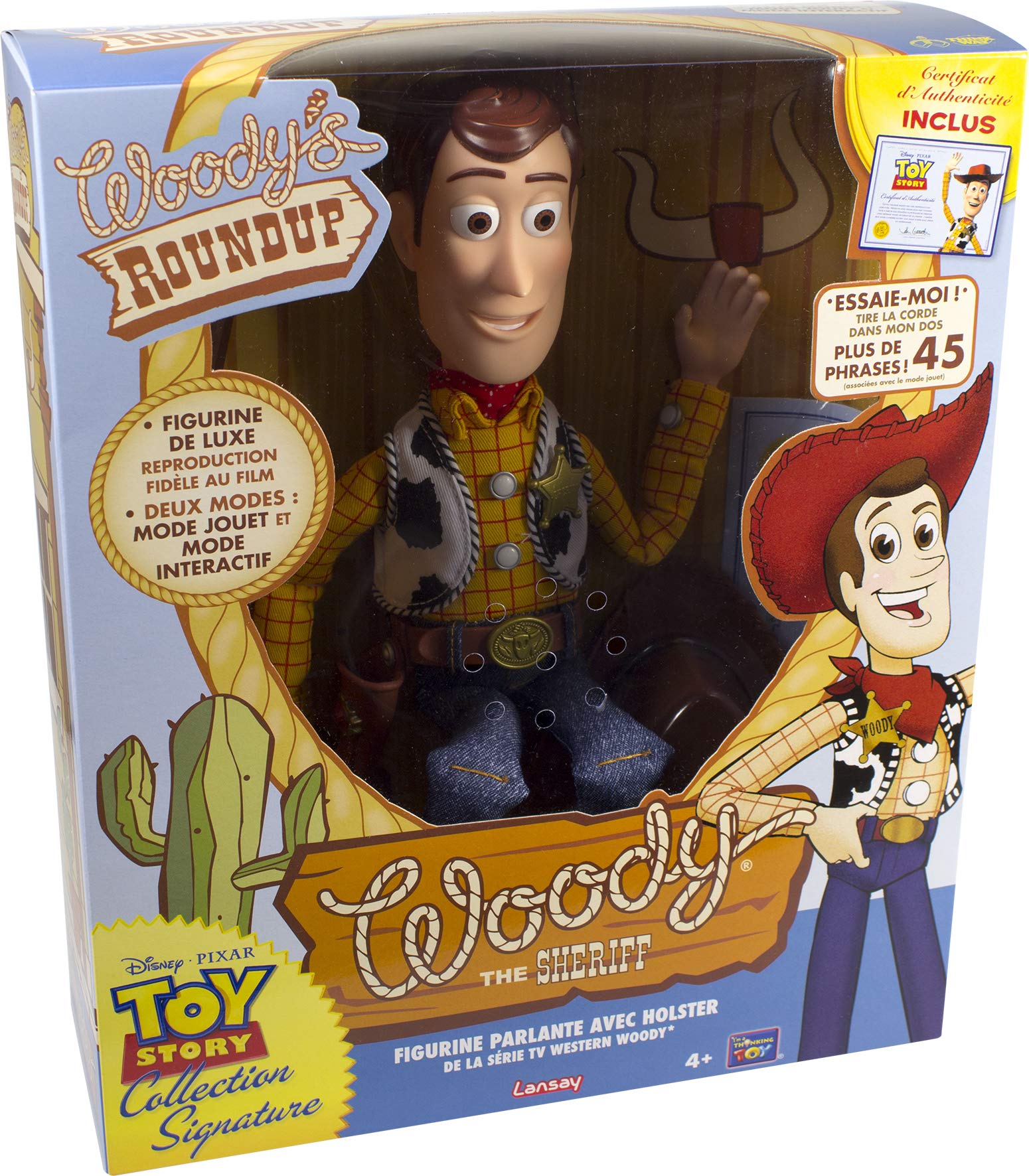 Lansay- Toy Story-Sherif Woody Signature Collection 4 Figurine