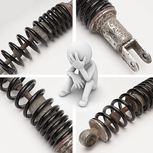 Miniatura 6 de RUTU Amortiguador trasero de 10.25 pulgadas, 10.236 in, amortiguador monochoque, reemplazo universal para bicicleta Pit Bike SDG SSR Pitster Lifan