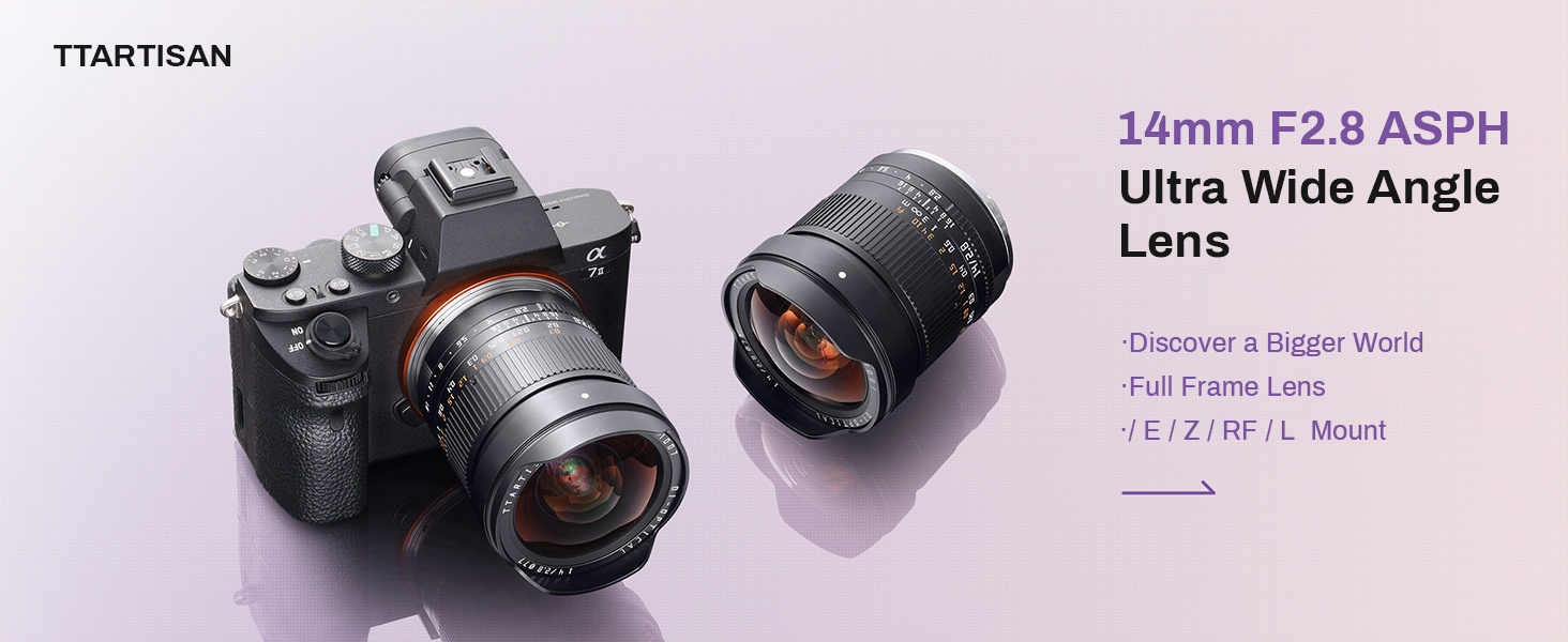 Amazon | TTARTISAN 14mm F2.8 フルサイズ 超広角 単焦点レンズ 114°画