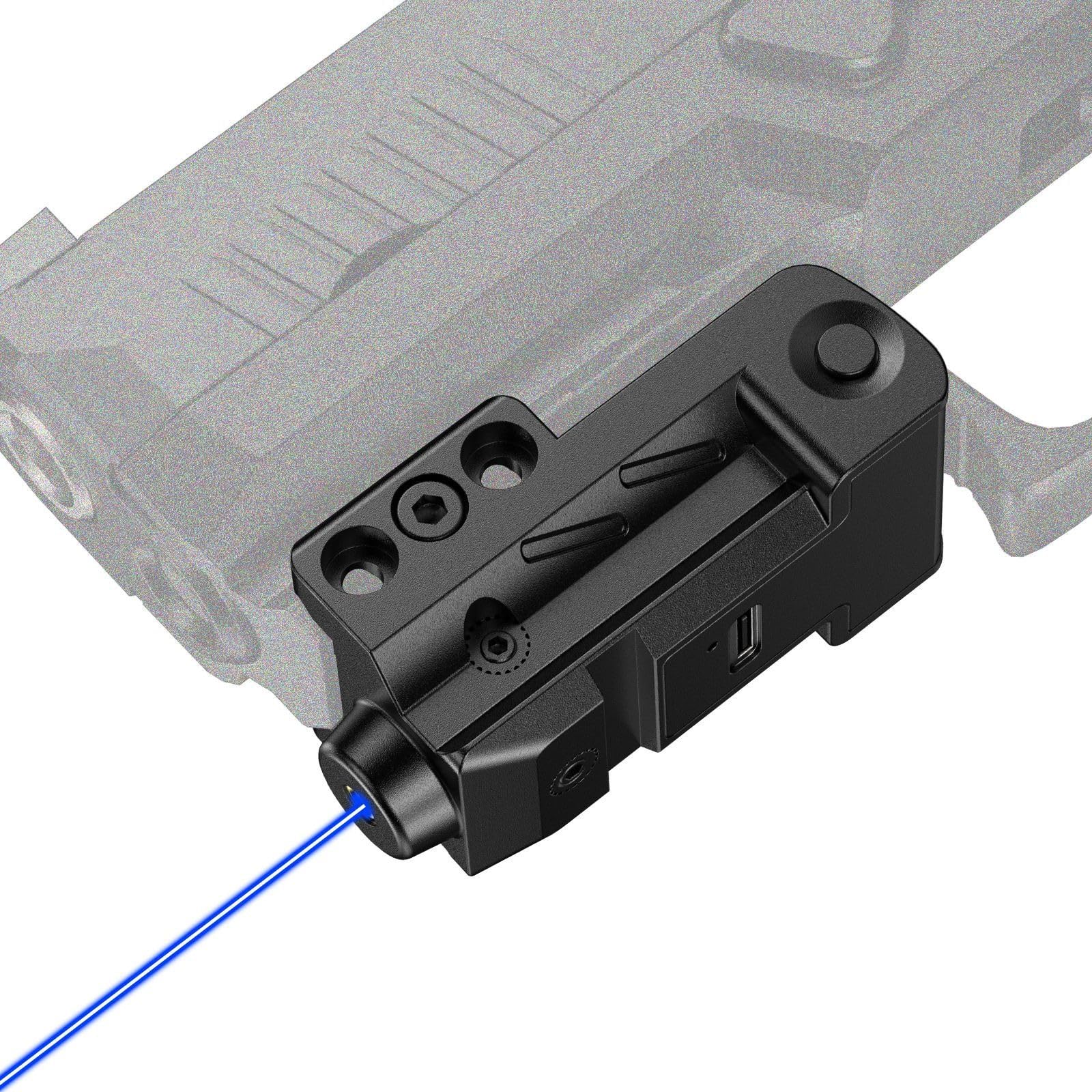 Mira Láser Táctica Rojo 20mm Picatinny/Weaver para Pistolas Rifles Airsoft