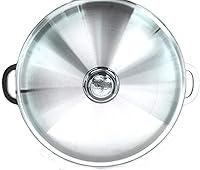 Vista 5 de Uniware Caldero de aluminio de calidad estupenda/olla con tapa de aluminio, grosor 0.118 in, 18.5 QT