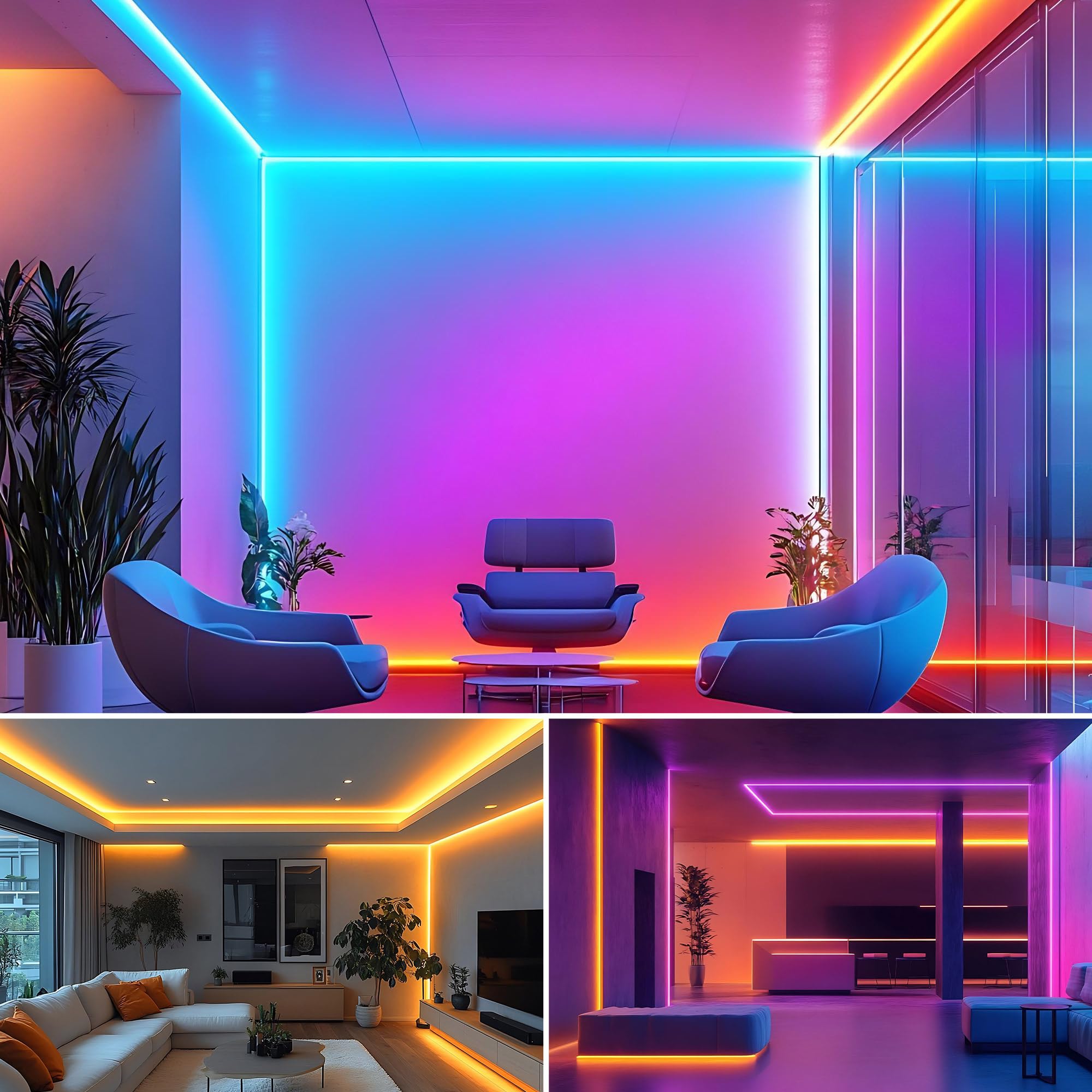 30x Profilo Alluminio per Strisce LED Cartongesso 2M (44mt) - Canalina per Striscia LED con Copertura Opaca - Dimensioni 28 x 13.8mm - Compatibile con Strisce LED fino a 21mm (Z44-2M, 30)