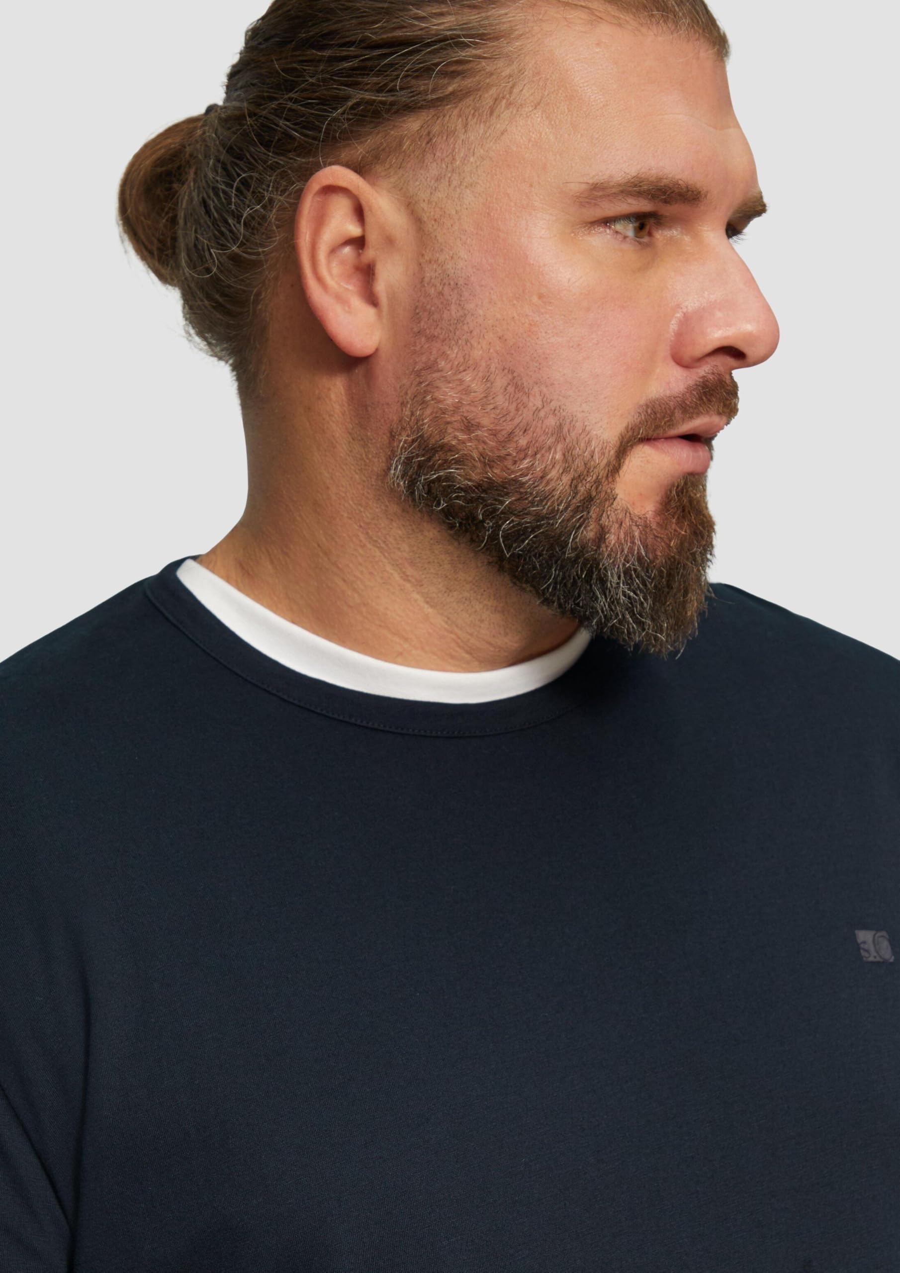s.Oliver Langarmshirt mit Logo-Detail
