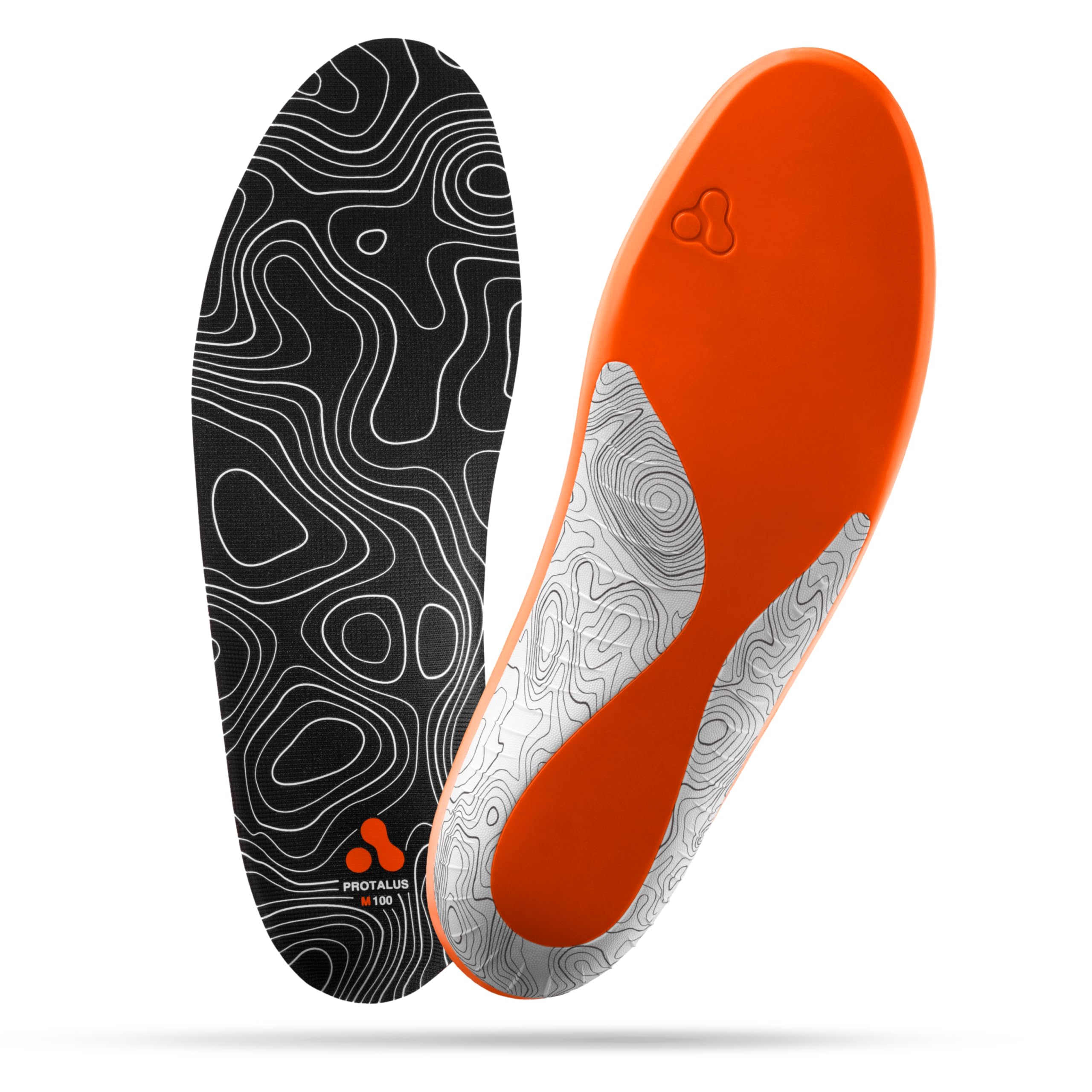 Protalus M-100 Lite Insoles – Patented Alignment Technology for Over-Pronation, Heel & Arch Support, Pain Relief – Deep Heel Cup for Active & Casual