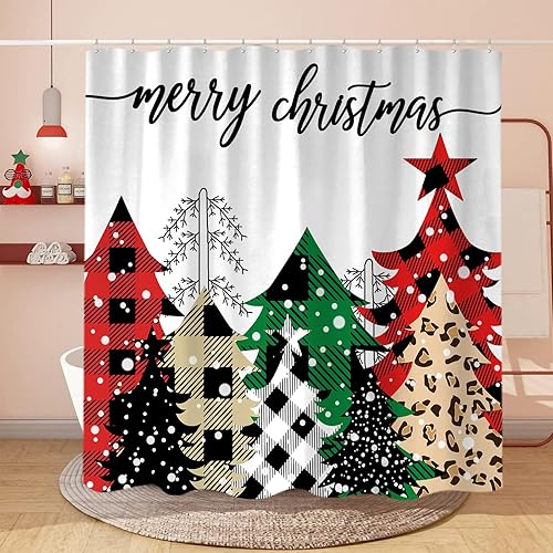 Miniatura 2 de Sanzugh Bonita cortina de ducha para el día de San Valentín, decoración de corazón rojo y rosa, juego de cortinas de ducha de tela para decoración