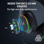 Razer Barracuda X Casque de jeu sans fil Chroma: 2.4GHz Sans fil & Bluetooth - Léger - Chroma RGB - 40mm Conducteurs - Mic cardioïde - 70 Batterie Hr - pour PC, - C'est pas vrai. PS5, Interrupteur, Smartphone - noir