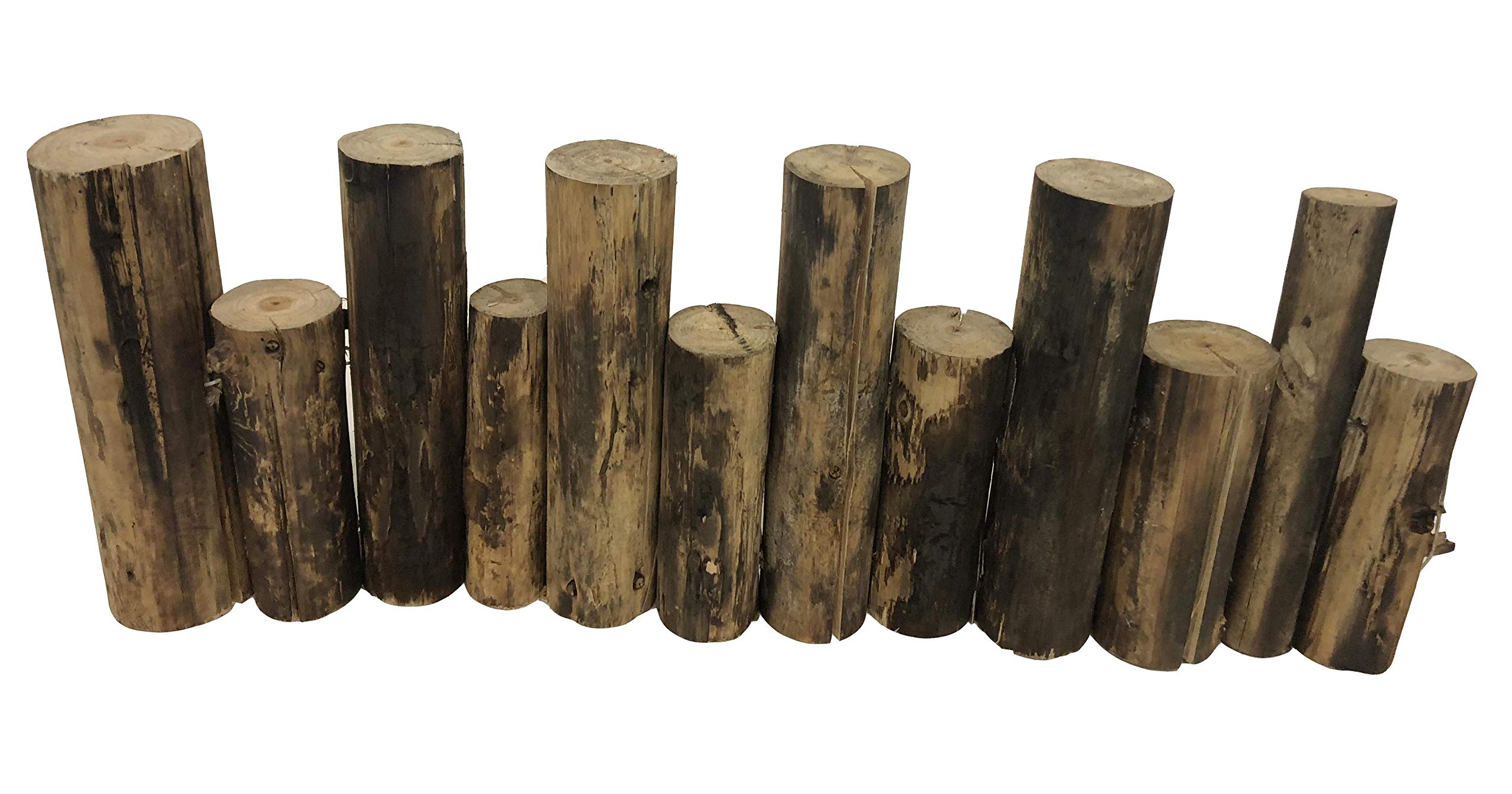 Wooden Bark Fence Indoor Outdoor garden Decoration