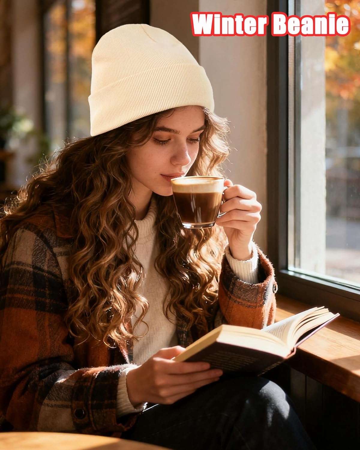 ROYBENS 100% Cotton Beanie, Knit Cuffed Beanies Hats for Men & Women, Winter Slouchy Soft Warm Unisex Skull Cap Hat - Image 5