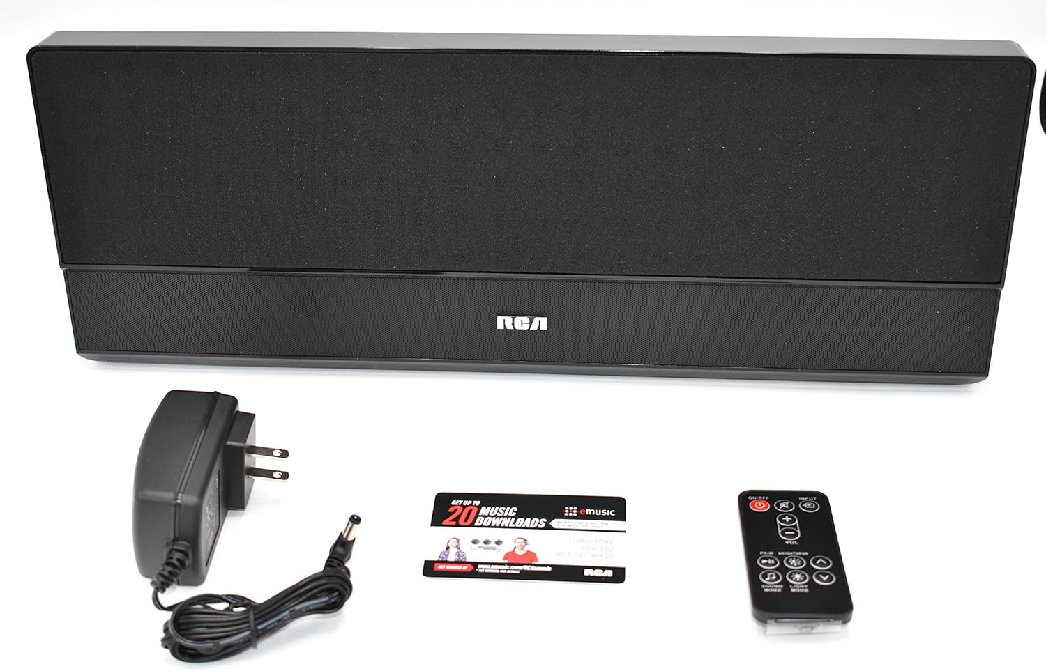 Hot Deals RCA Music LED Color Lightwall Sound Bar Speaker - Bluetooth, Digital FM Radio, USB Charger, (Smartphones, Tablets, mp3s) - (RAS1609BLE)