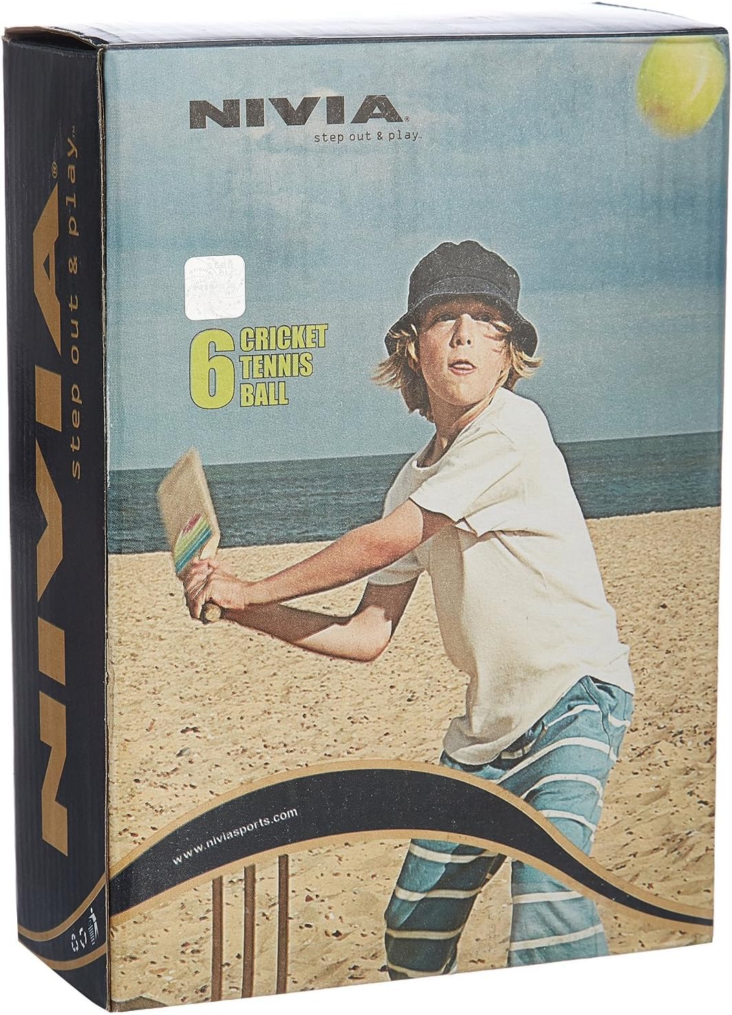 NIVIA Cricket Tennis Balls (Pack of 12)