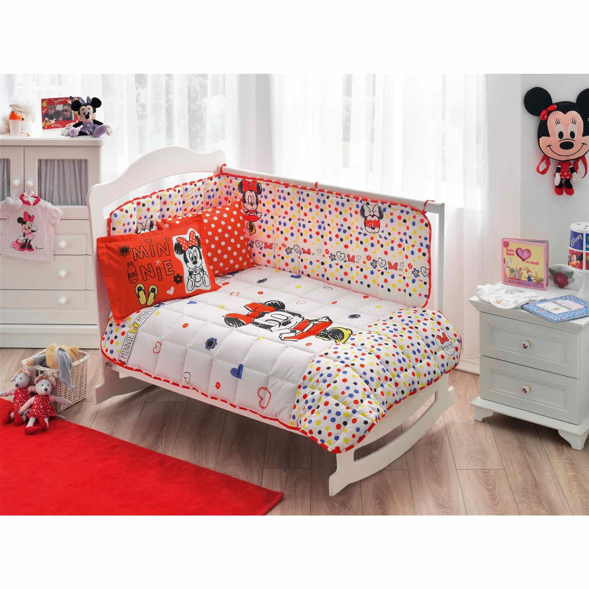 Taç 60111090 Lisanslı Disney Minnie Skecth Baby Tek Kişilik Ranforce Uyku Seti