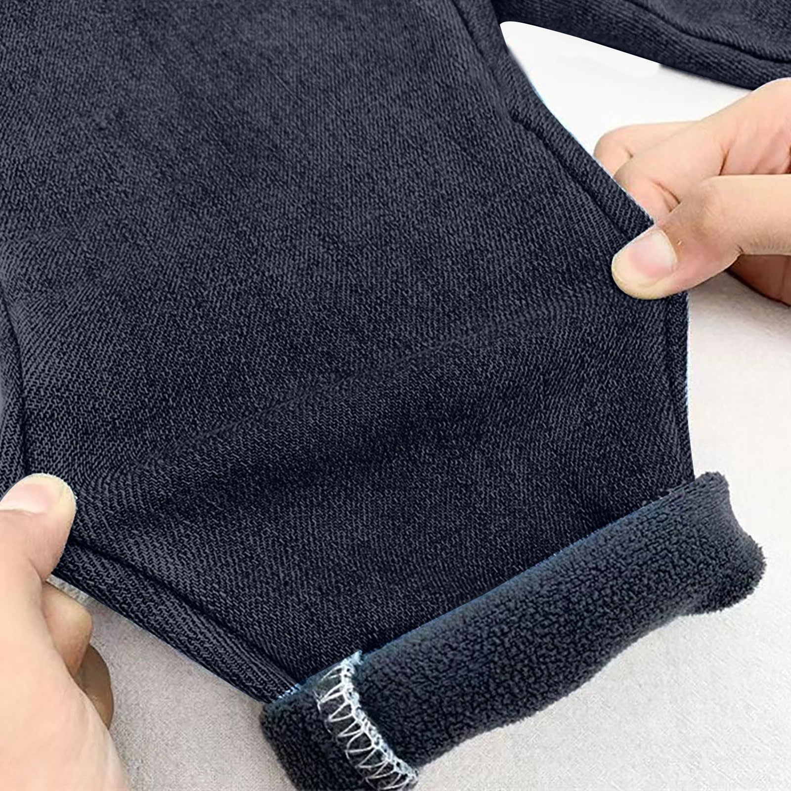 Jeans en polaire pour enfants filles - Pantalon baggy en denim - Taille élastique - Style vintage - Pour bébé de 0 à 7 ans