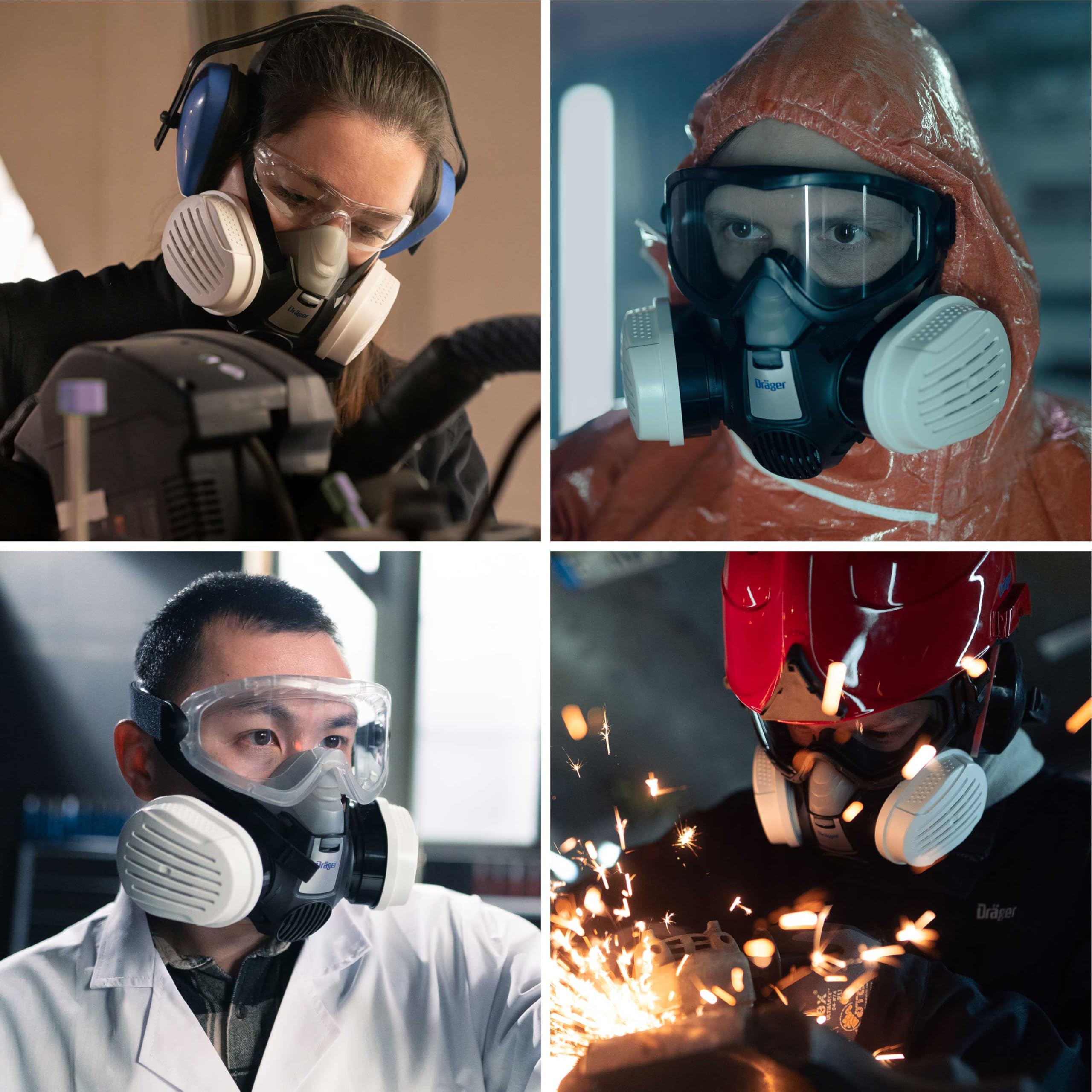 Dräger X-plore 3300 Masque de protection respiratoire réutilisable | Demi-masque en taille S, M ou L, sans filtre