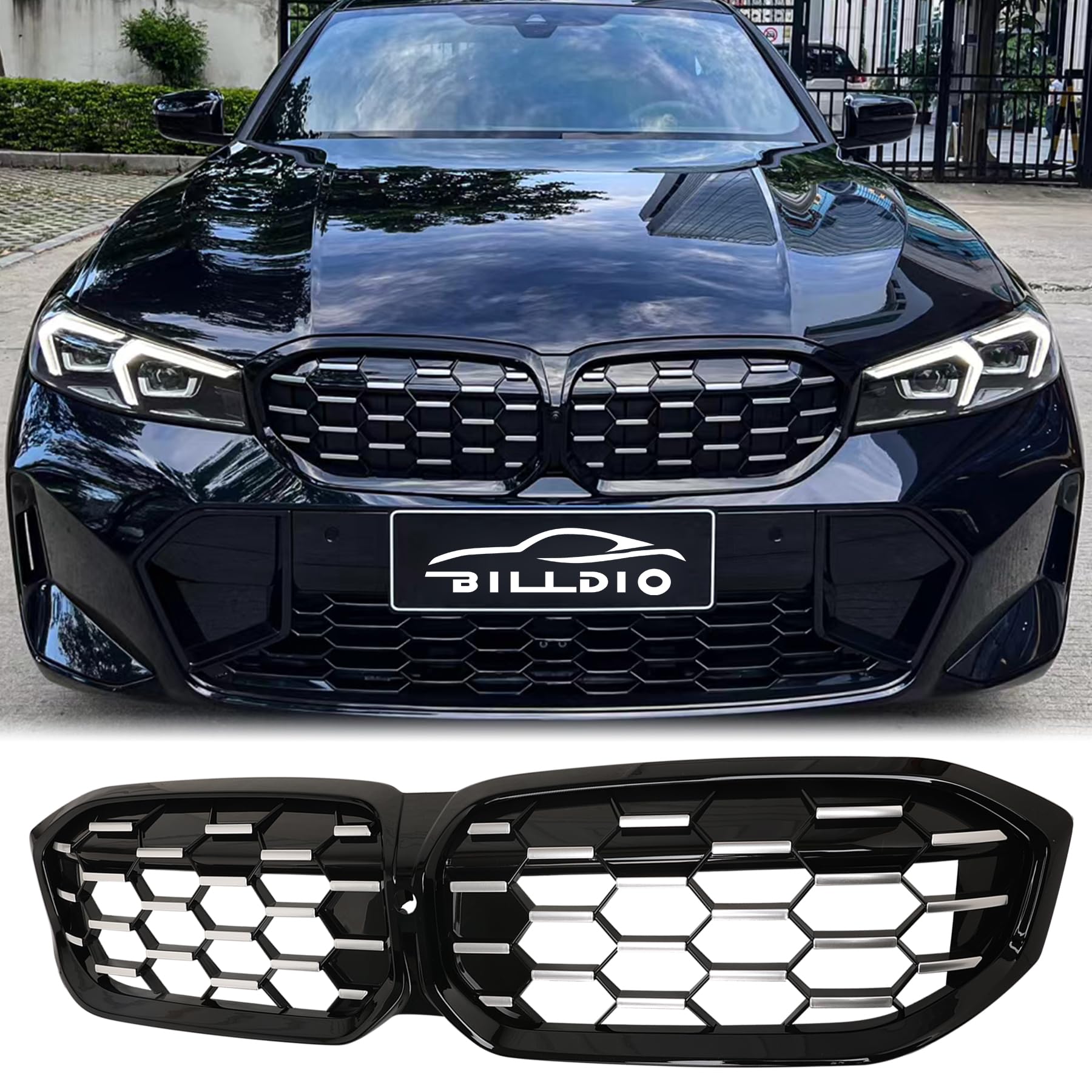 Amazon.com: BILLDIO G20 Grill - Black Kidney Grille Compatible With ...