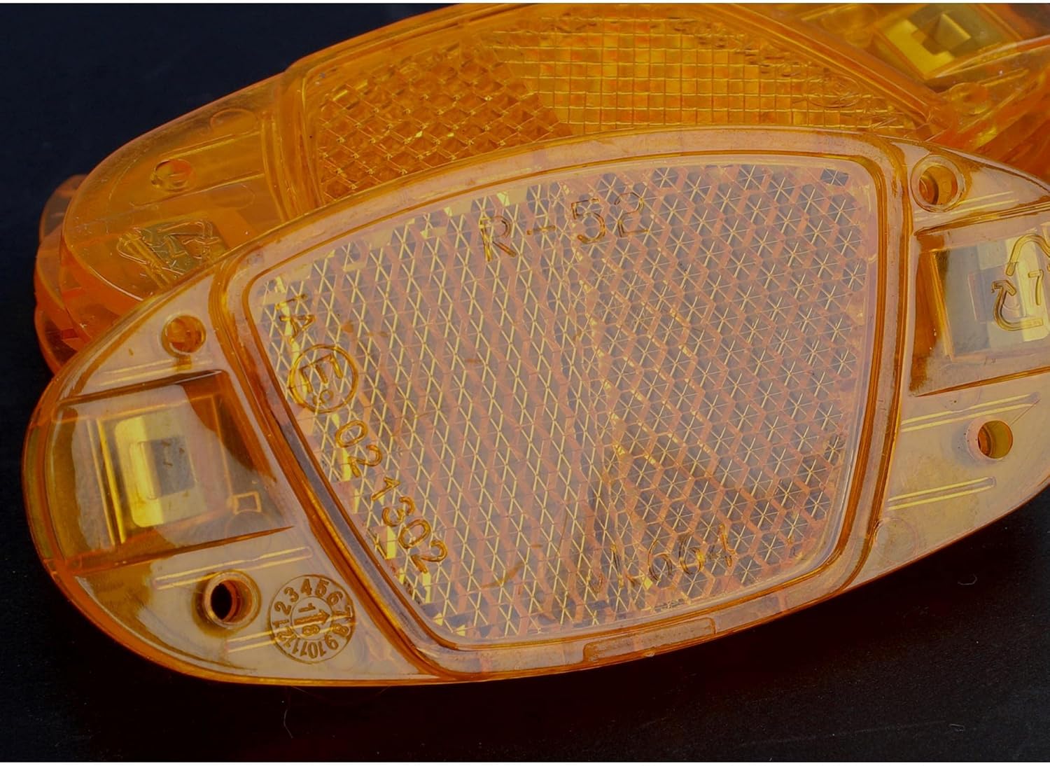 fischer Unisex Bicycle Reflector 85400 Orange, Yellow, One Size EU