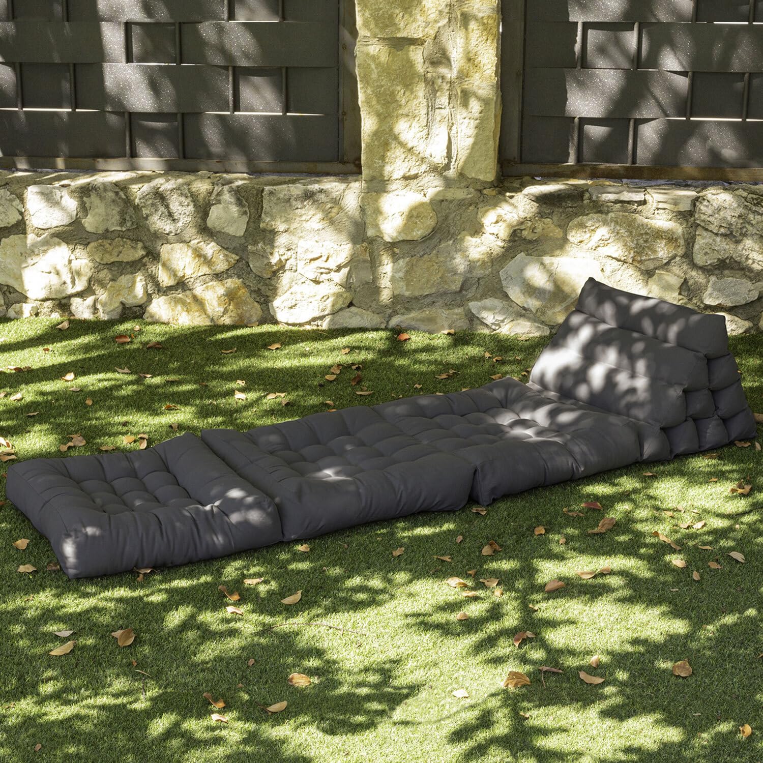 Happy Garden Colchón de Suelo Modular Gris Oscuro PYRAMIDE