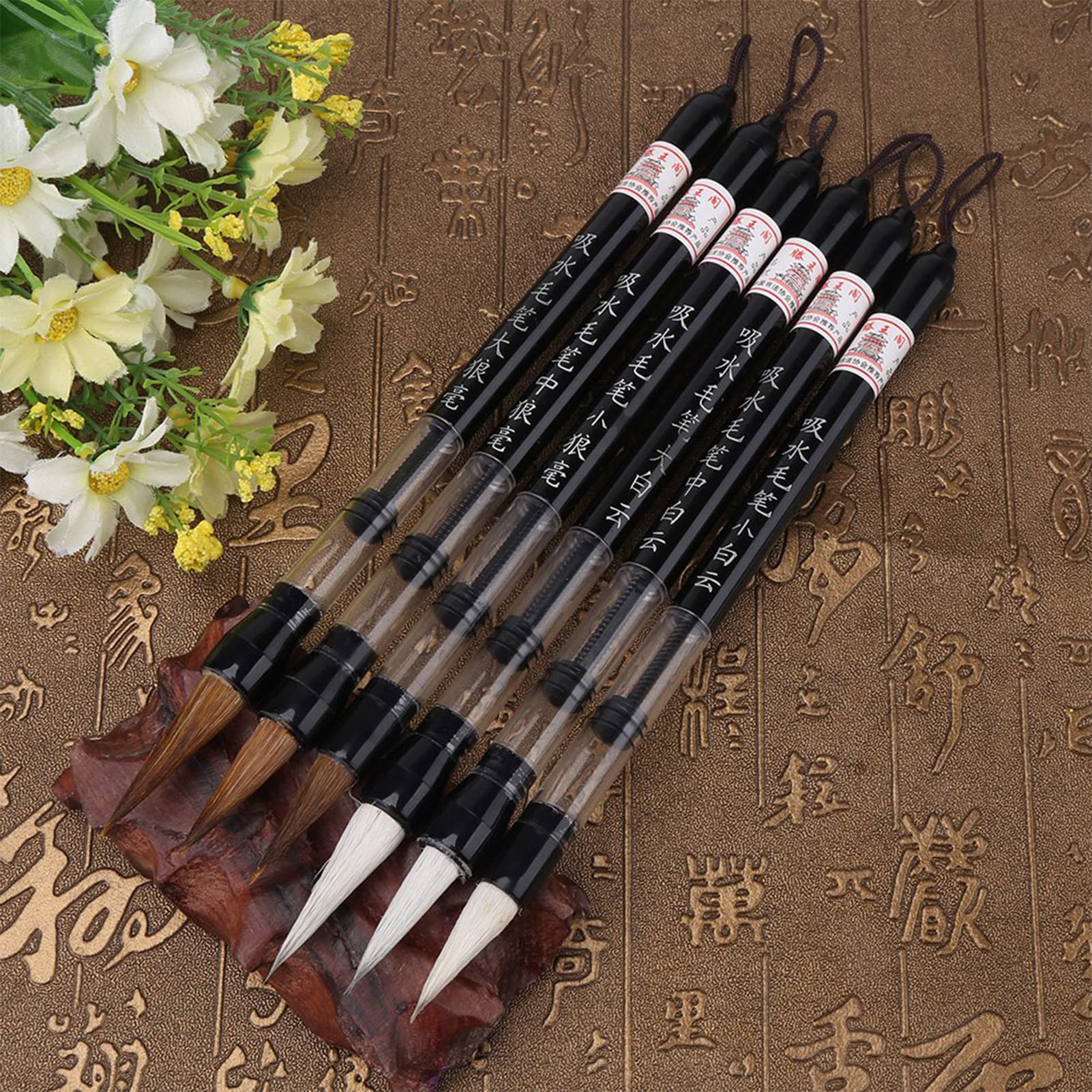 Ymiko Watercolor Brushes, Watercolor Brush Calligraphy Water Brush Piston Water Brush Paint Brushes Water Writing Brush