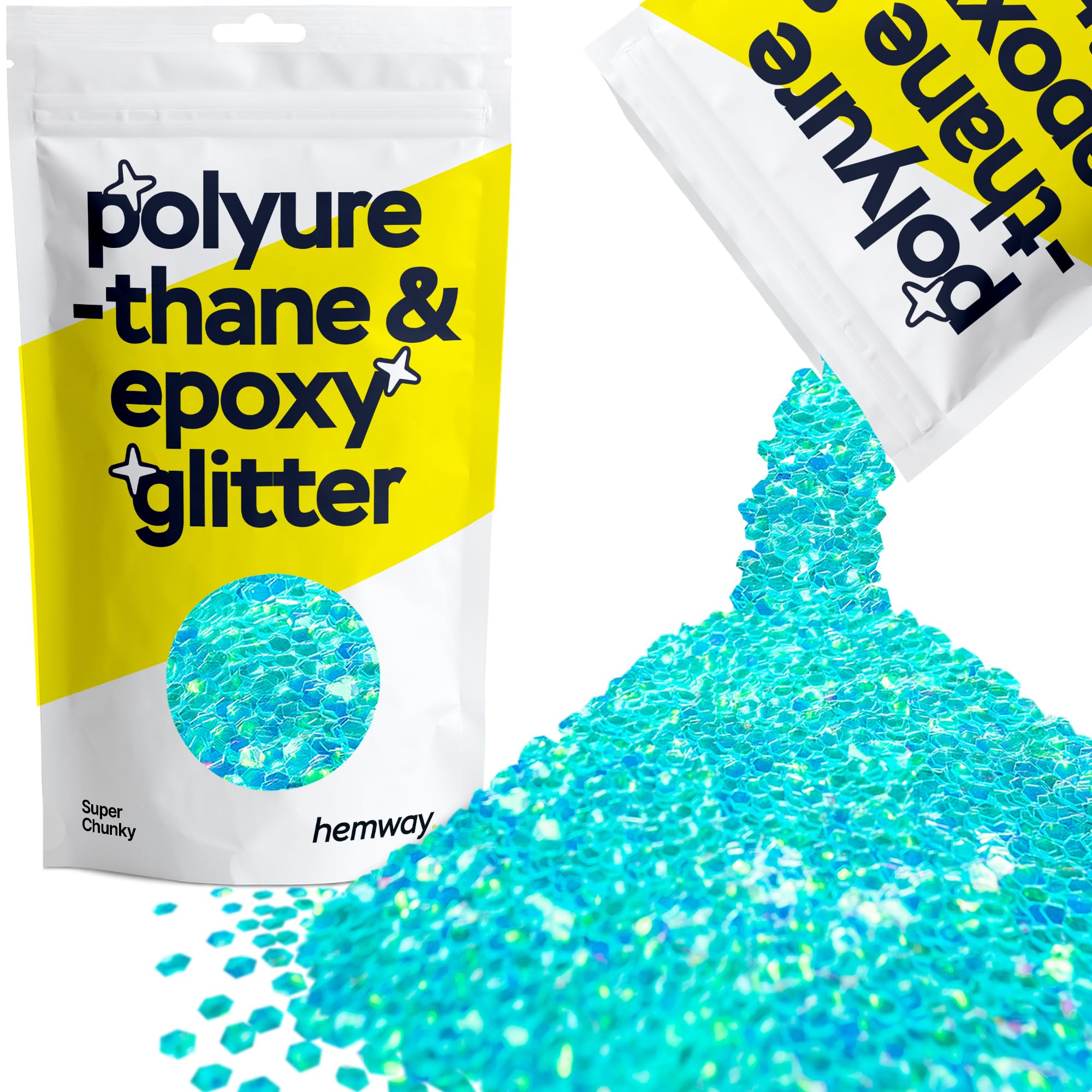 Hemway Resin Glitter Bronze Brown 100g Super Chunky | Polyurethane & Epoxy Glitter for Resin Crafts, Tumblers, Coasters, Floor & Table Art — view 272