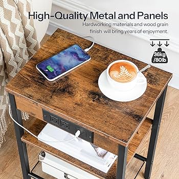 ‼️centerfield ‼️①ACME FURNITURE TROYベンチ Amazon.com: HOOBRO Side Table with Charging Station and USB