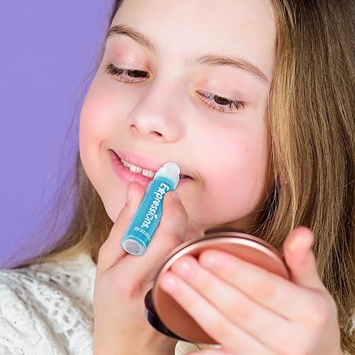 Miniatura 4 de Expressions Juego de 8 brillos de labios con purpurina de bola rodante, 8 colores surtidos con sabor a fruta, brillo de labios rollerball para