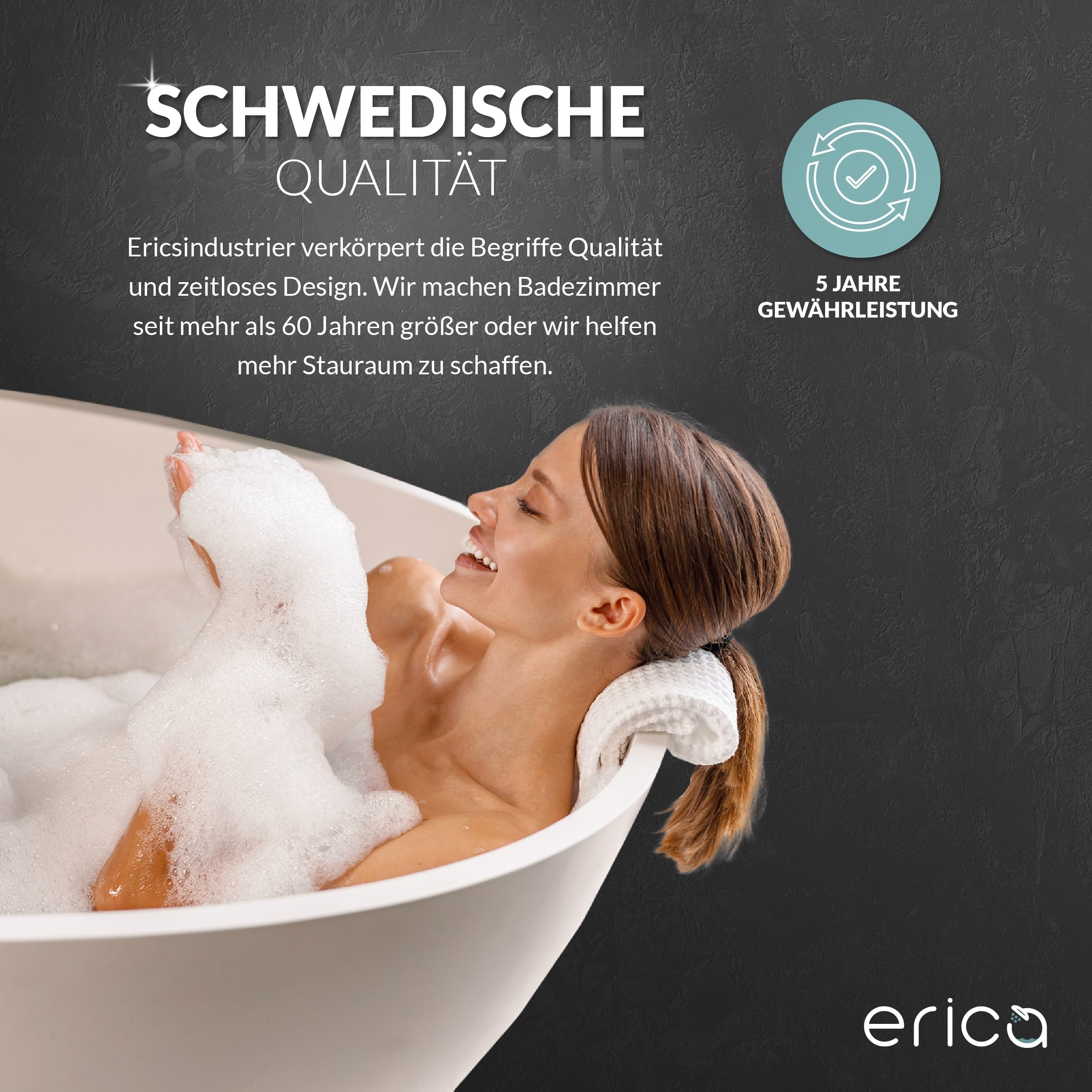 Erica Wäscheständer Decke 140x50cm, Platzsparend mit 11,2m Trocknungsfläche, Vertikal zusammenklappbar 2,5m, Deckenwäschetrockner aus Metall, Weiß