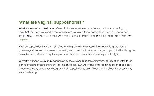 Instructions on how to put vaginal pills simply and correctly