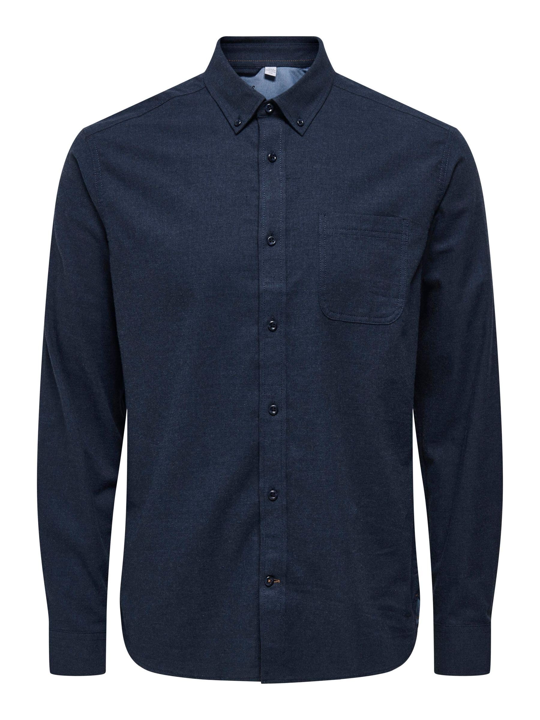 ONLY & SONS Men's Onsroad Shirt, Blazer Navy, L