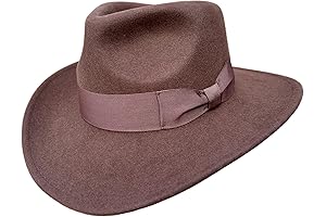 Indy Jones Hat: Adventure-Ready Wool Felt Crushable Cowboy Fedora