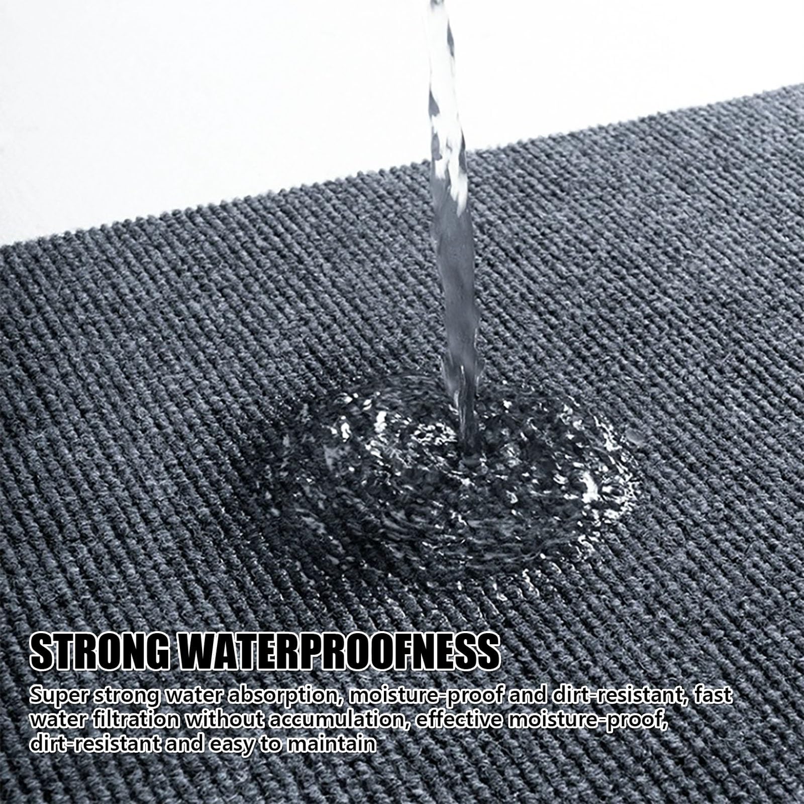 Tappetino per tapis roulant, tappetino per esercizi con base in gomma antiscivolo, materiale poliestere, insonorizzazione, assorbimento degli urti, resistenza all'abrasione, protezione per il
