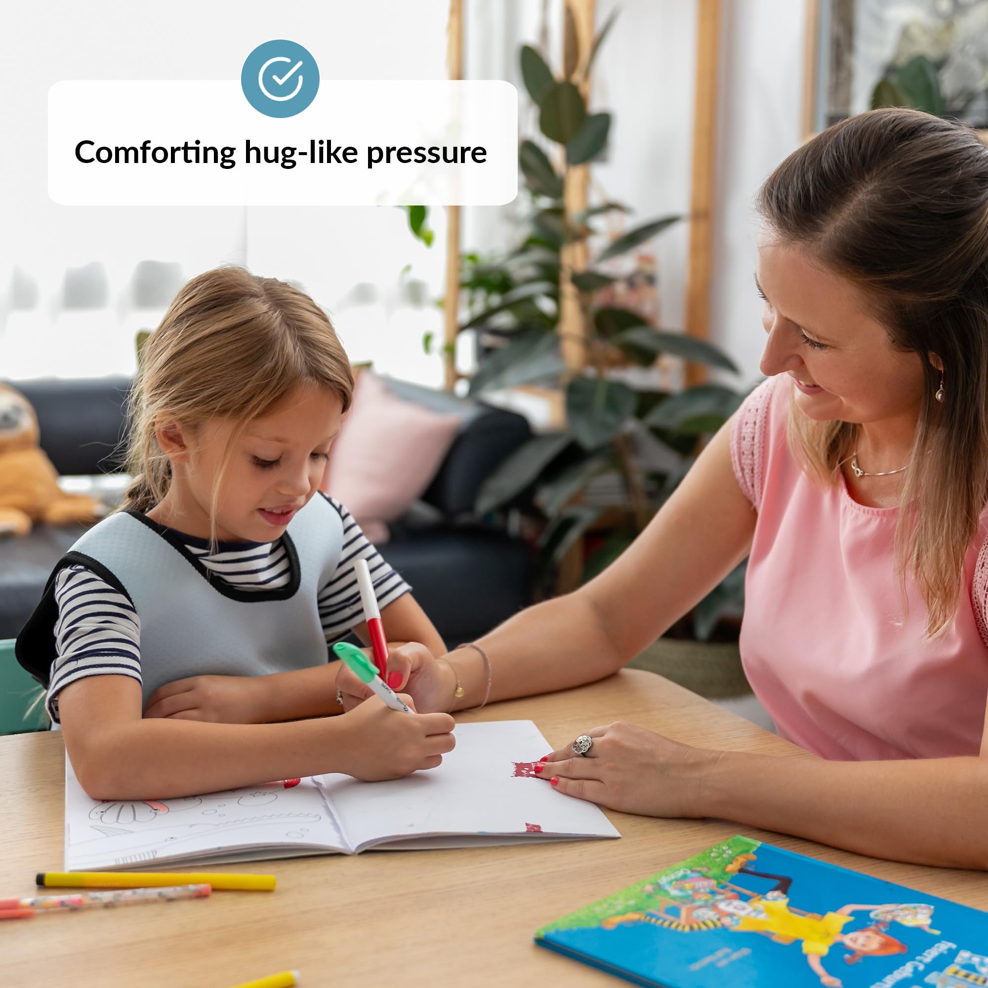 Verstelbaar gewogen vest voor kinderen - compressievest voor sensorische problemen