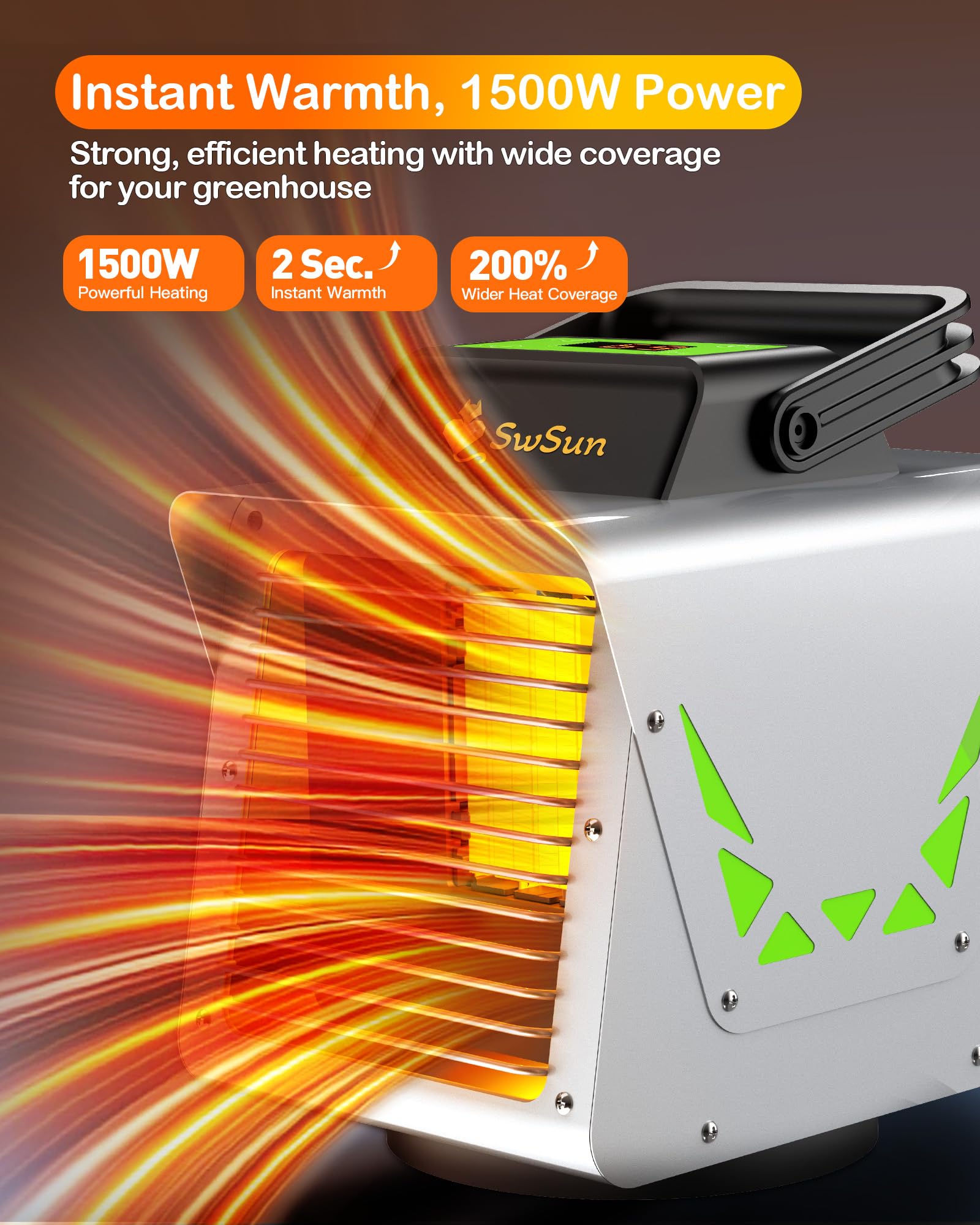 Greenhouse Heater with WiFi - Warm Your Plants! -4